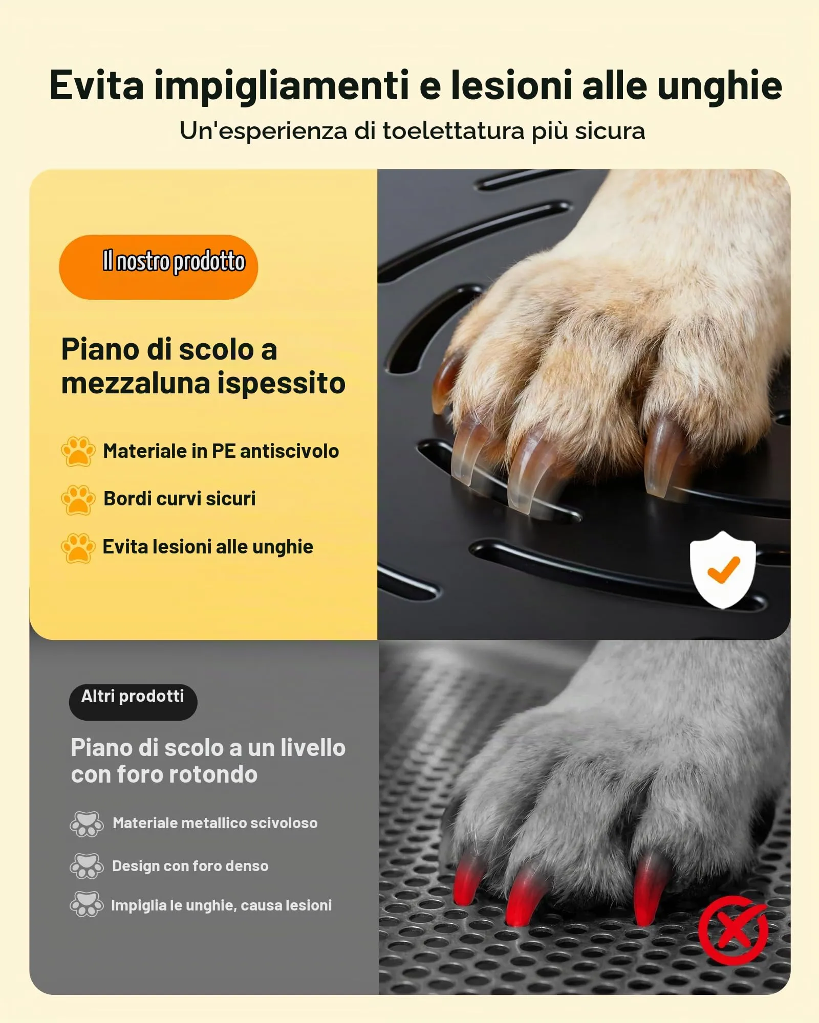 VEVOR Stazione di Lavaggio per Cani in Acciaio Inox, Vasca per Toelettatura per Animali Domestici di Grandi, Medie e Piccole Dimensioni da 127 cm con Rampa, Rubinetto e Soffione Doccia, Porta Destra - immagine 5