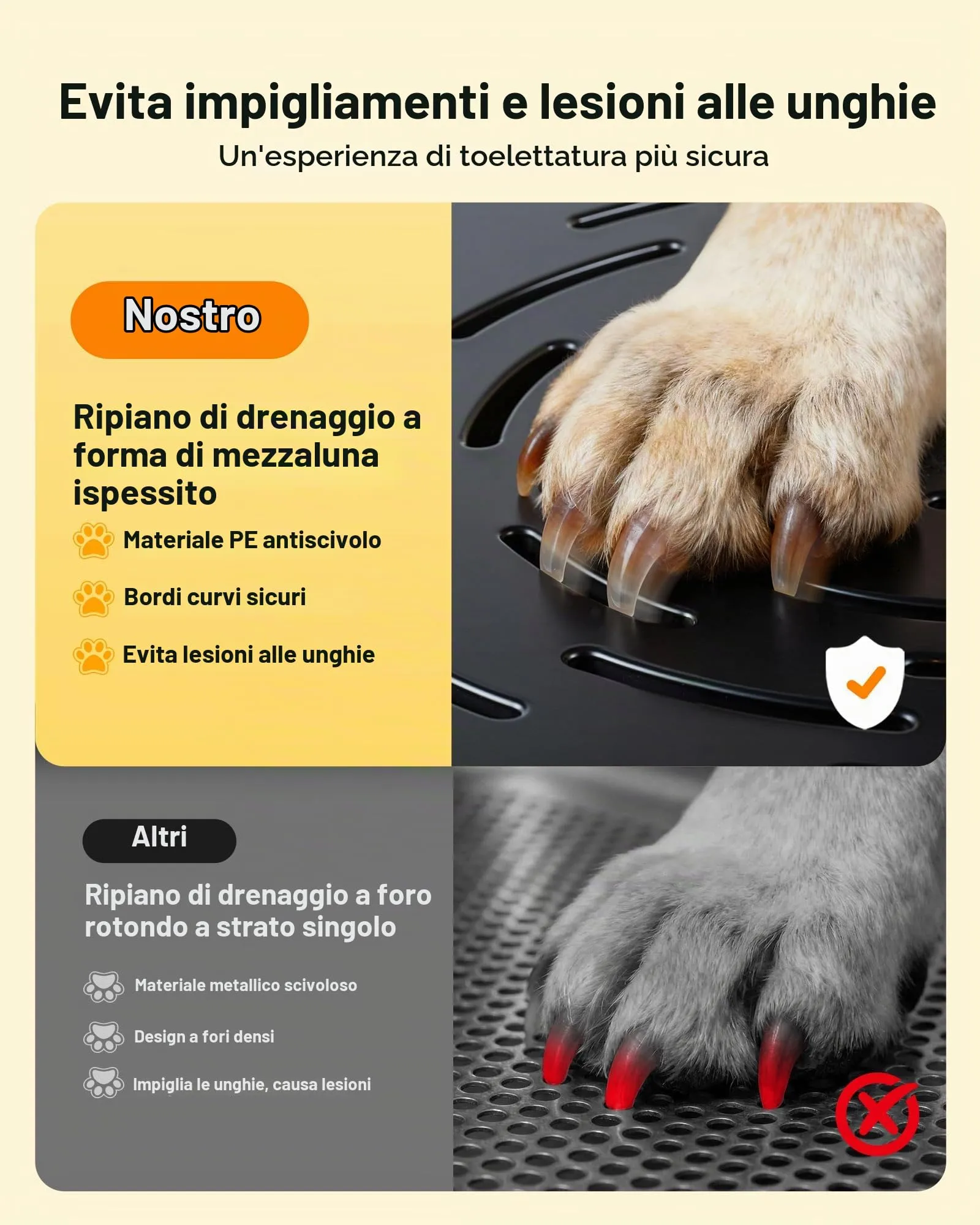 VEVOR Stazione di Lavaggio per Cani in Acciaio Inox, Vasca per Toelettatura per Animali Domestici di Grandi, Medie e Piccole Dimensioni da 154,94 cm con Rampa, Pannello Filtro Acqua, Porta Destra - immagine 5