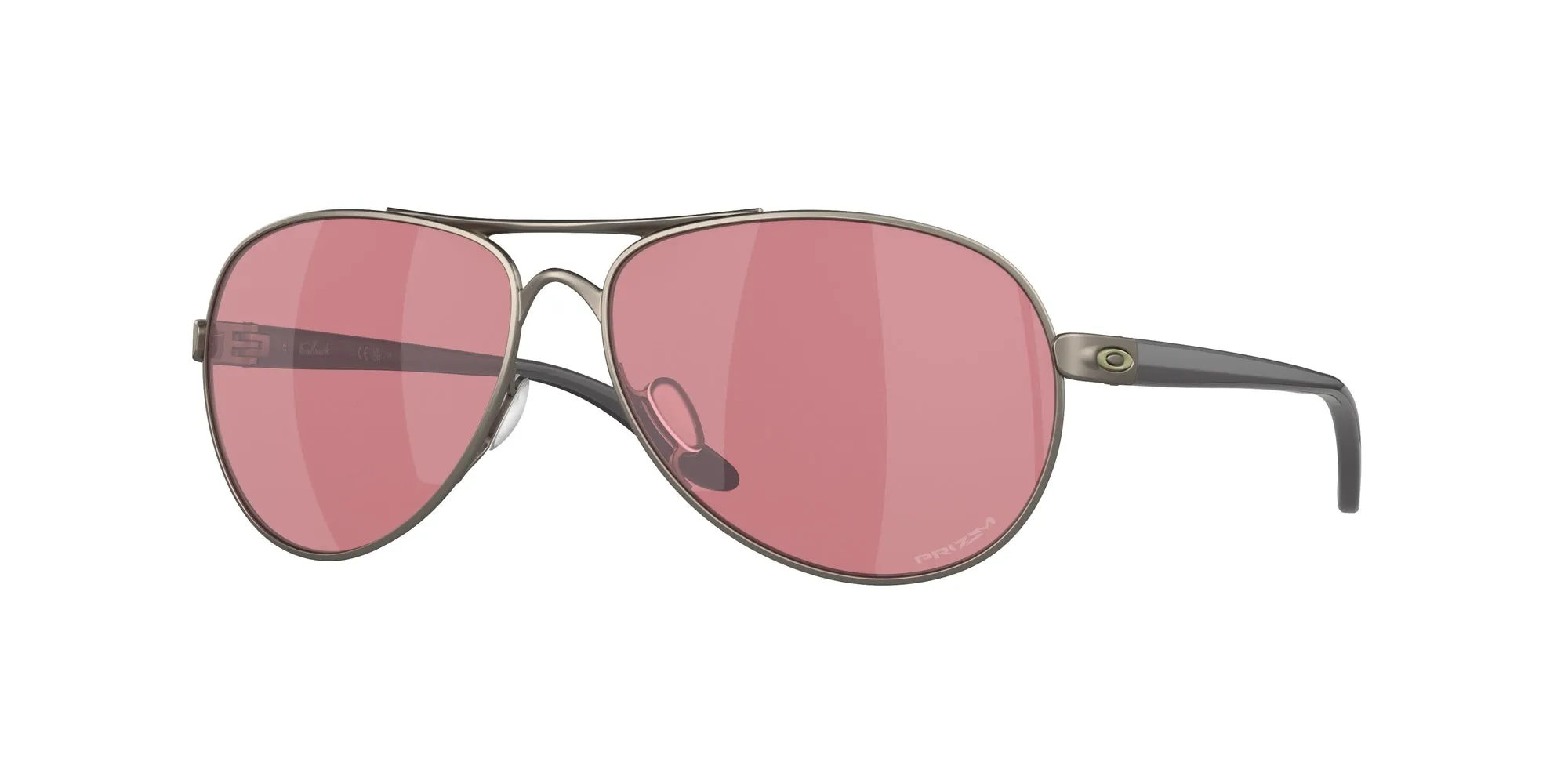 Oakley OO4079 FEEDBACK 407949 Occhiali da sole Metallo Grigio Viola Rotonda Normale Prizm - immagine 1