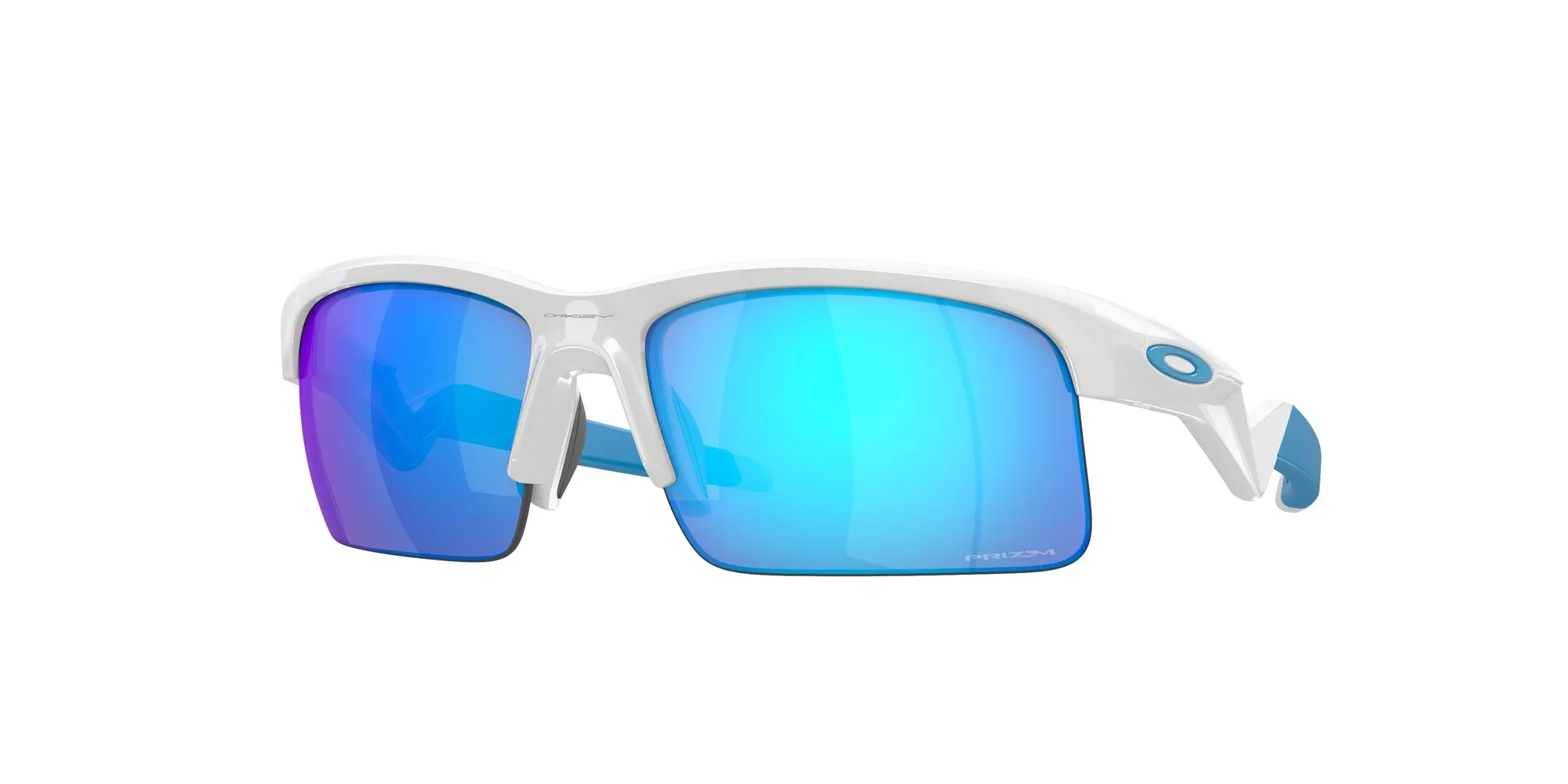 Oakley OJ9013 CAPACITOR 901302 Occhiali da sole bambino O_Matter Bianco Blu Squadrata Normale Prizm - immagine 1