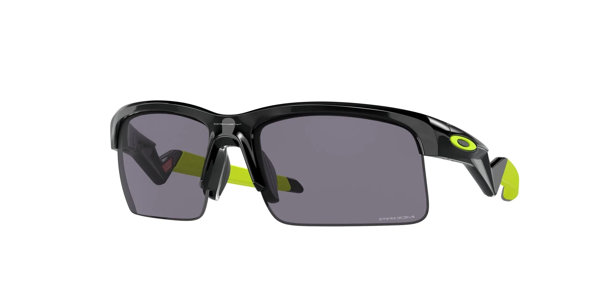 Oakley OJ9013 CAPACITOR 901301 Occhiali da sole bambino O_Matter Nero Grigio Squadrata Normale Prizm - immagine 1