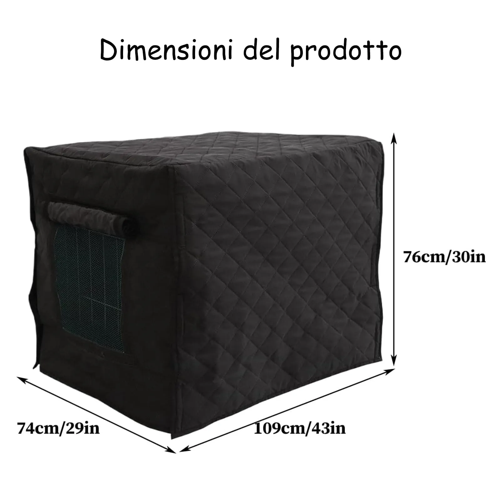 Generico Coperture Per Cucce E Gabbie Per Cani | Isolata Termicamente E Ventilata Con La Privacy,Copertura Impermeabile Per Gabbia,Per L Inverno All Aperto Il Patio Il Campeggio La Casa E Cucciolo - immagine 4