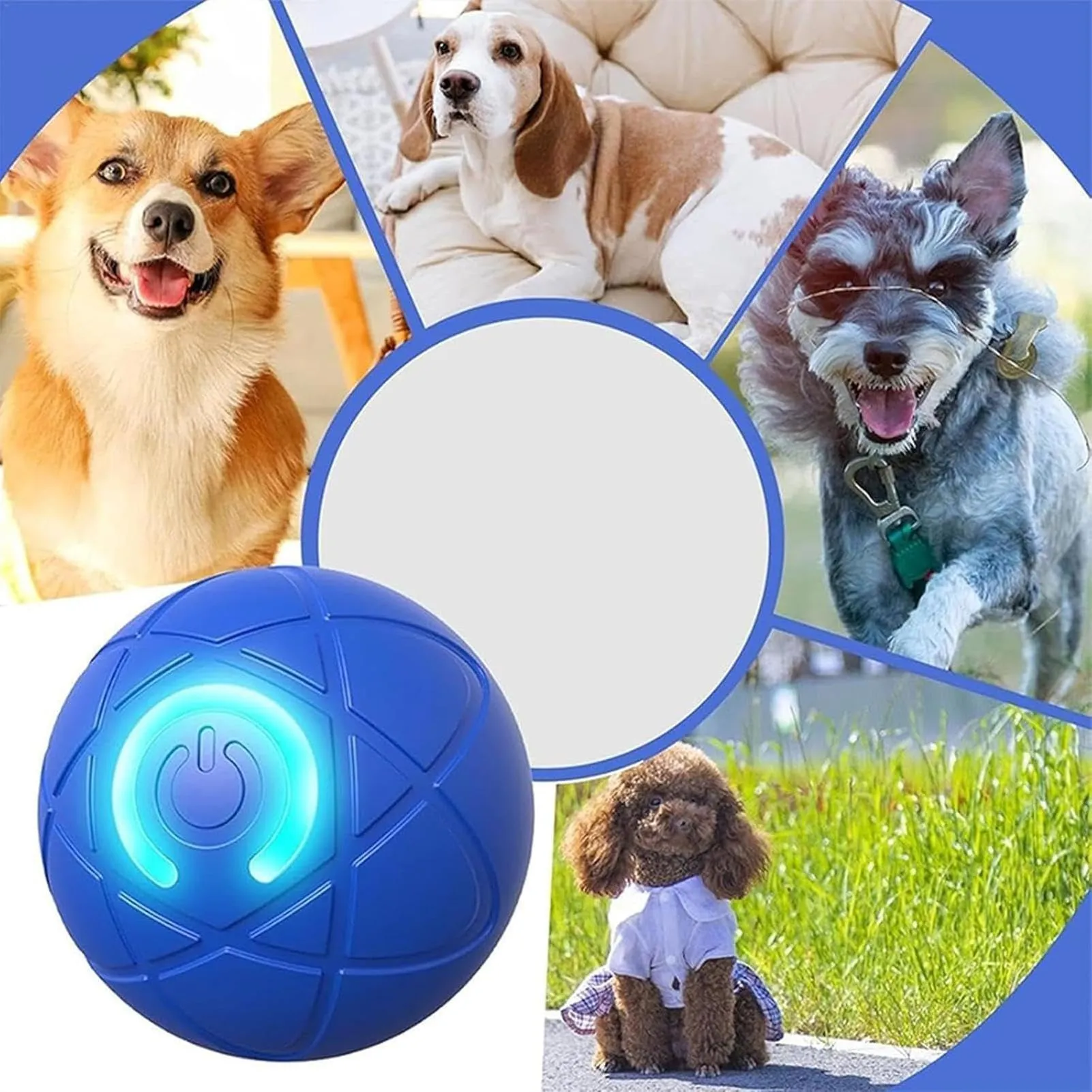 Pallina Cane Che Si Muove Da Sola - Ricaricabile Palla Per Cani Elettrica - immagine 6