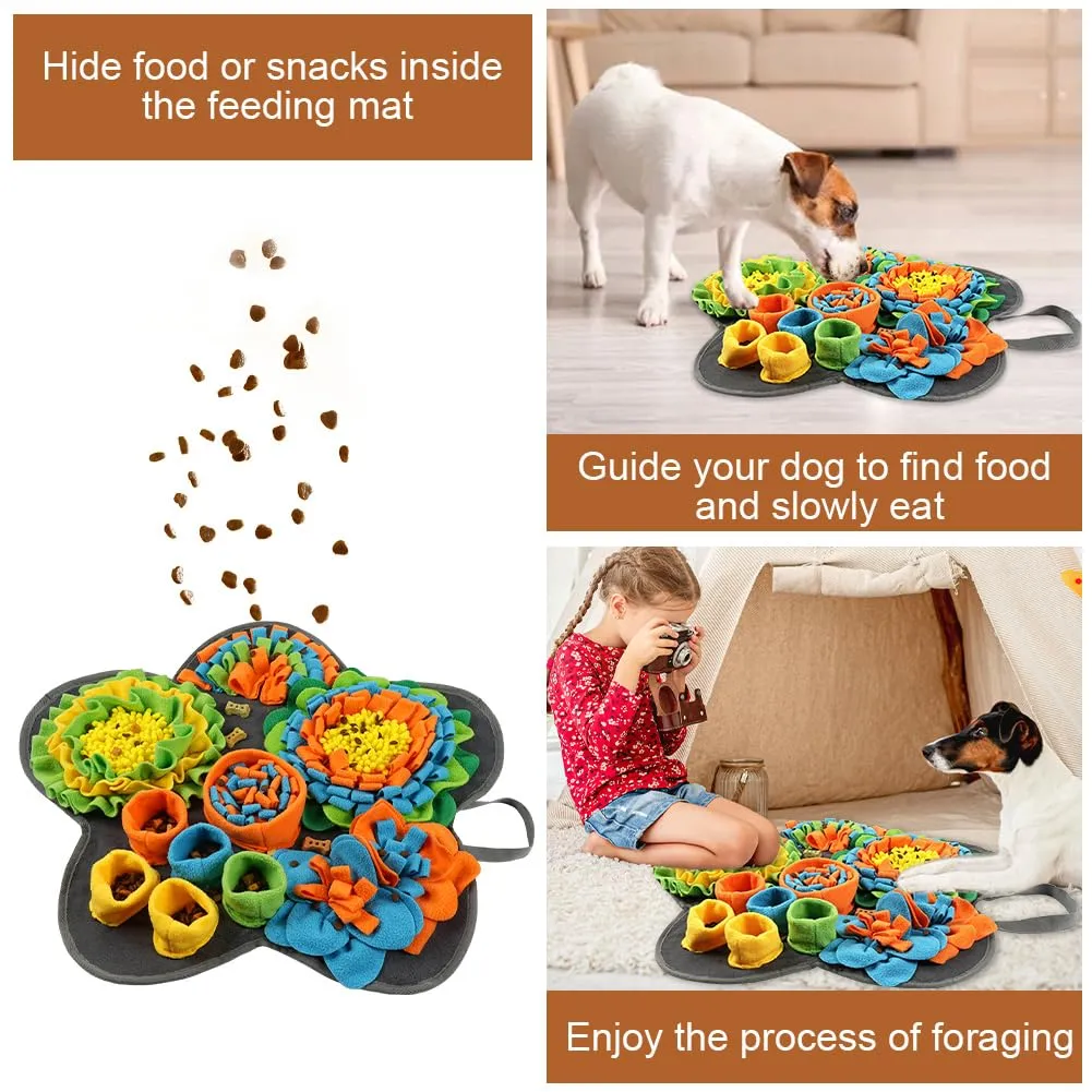 OSDUE Tappeto Olfattivo Cane 57cm Lavabile Sniffing Mat Con Cordino - immagine 4