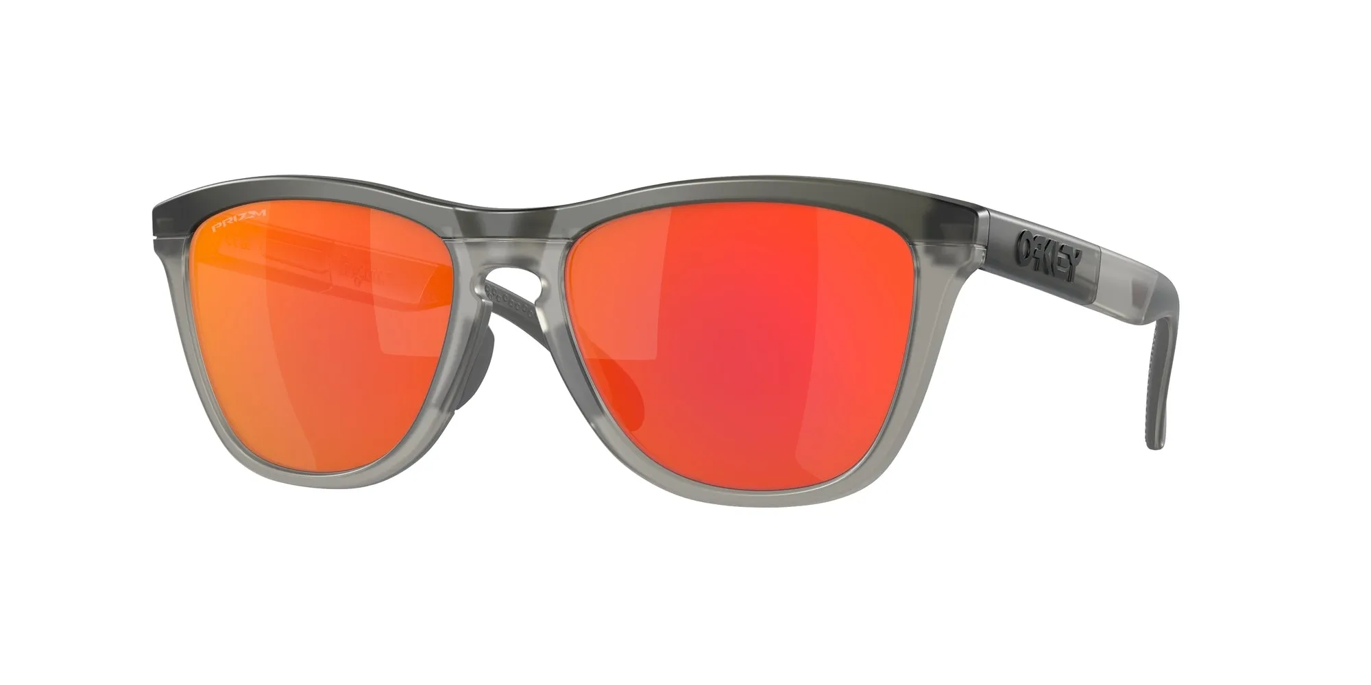 Oakley OO9284 FROGSKINS RANGE 928401 Occhiali da sole O_Matter Grigio Rosso Rotonda Normale Prizm - immagine 1