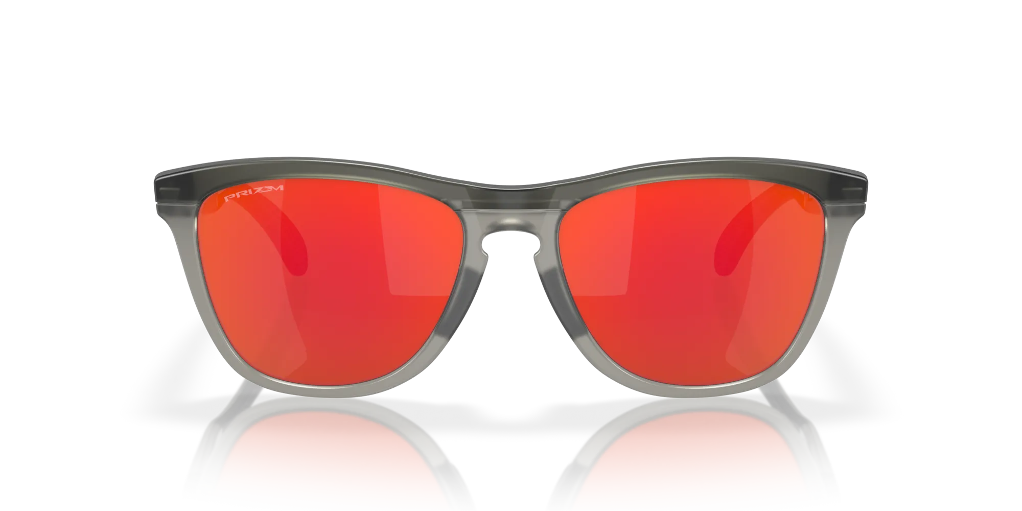 Oakley OO9284 FROGSKINS RANGE 928401 Occhiali da sole O_Matter Grigio Rosso Rotonda Normale Prizm - immagine 3