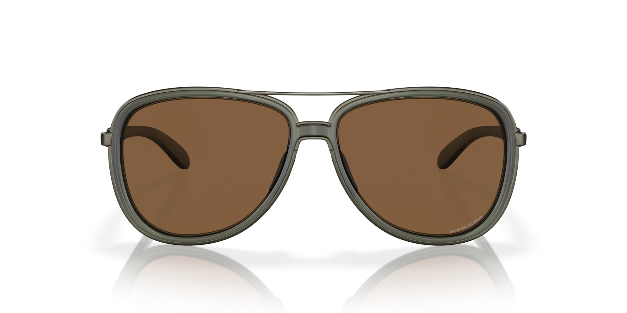 Oakley OO4129 SPLIT TIME 412925 Occhiali da sole Metallo Verde Rame Rotonda Normale Prizm - immagine 3