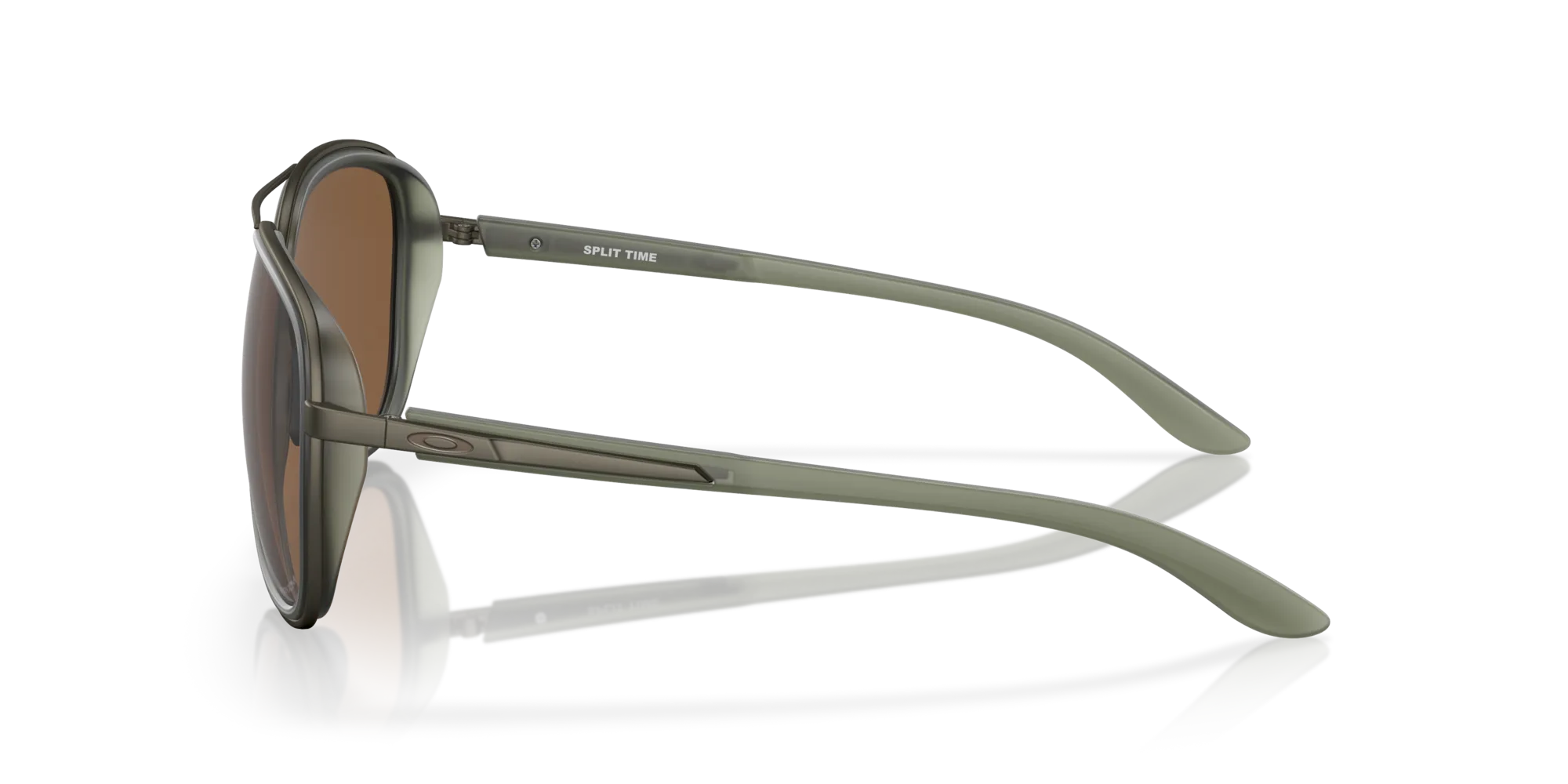 Oakley OO4129 SPLIT TIME 412925 Occhiali da sole Metallo Verde Rame Rotonda Normale Prizm - immagine 4