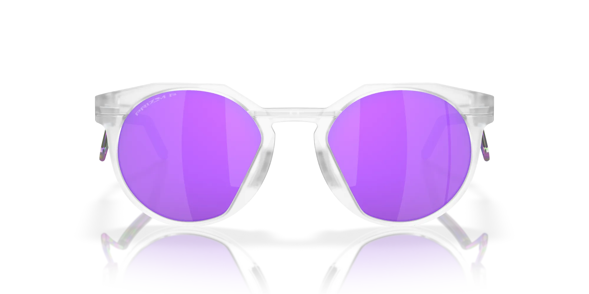 Oakley OO9279 HSTN METAL 927902 Occhiali da sole O_Matter Trasparente Viola Rotonda Normale Prizm - immagine 3