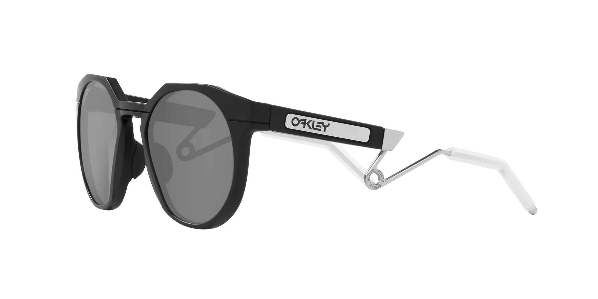 Oakley OO9279 HSTN METAL 927901 Occhiali da sole O_Matter Nero Grigio Rotonda Normale Prizm - immagine 4