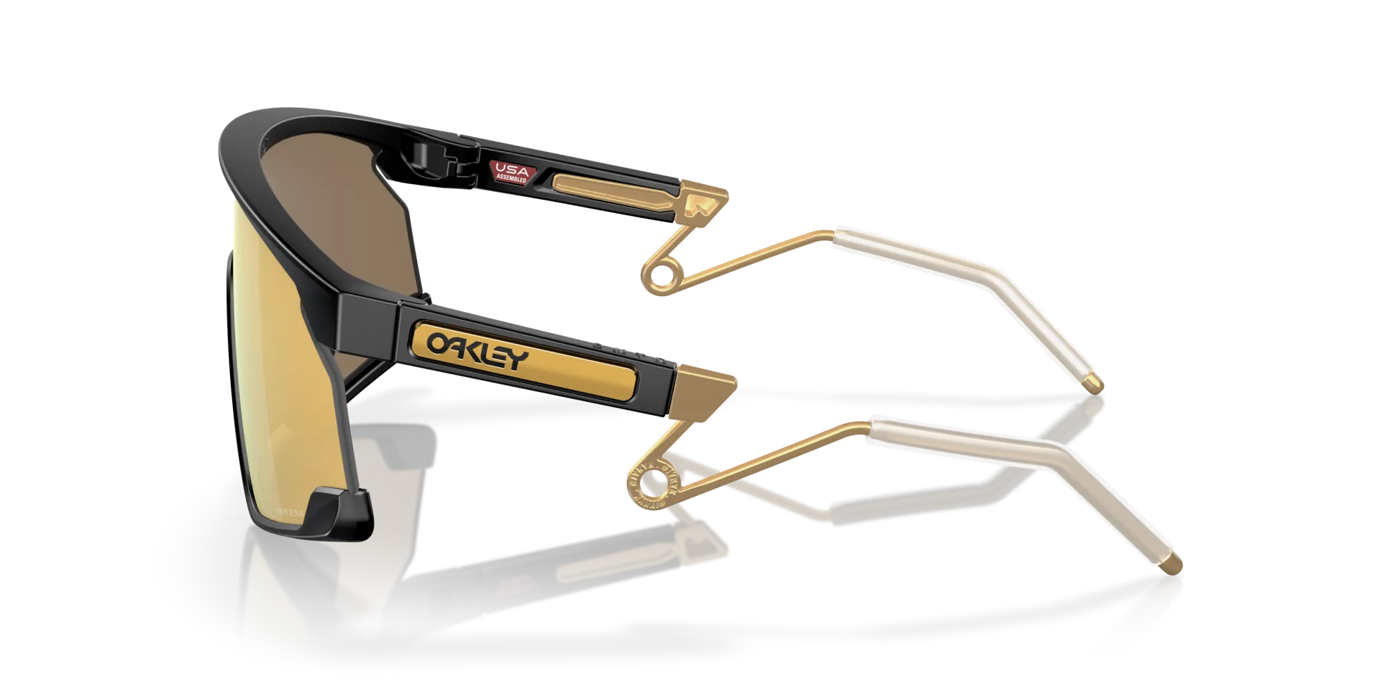 Oakley OO9237 BXTR METAL 923701 Occhiali da sole O_Matter Nero Oro Maschera Normale Prizm - immagine 4