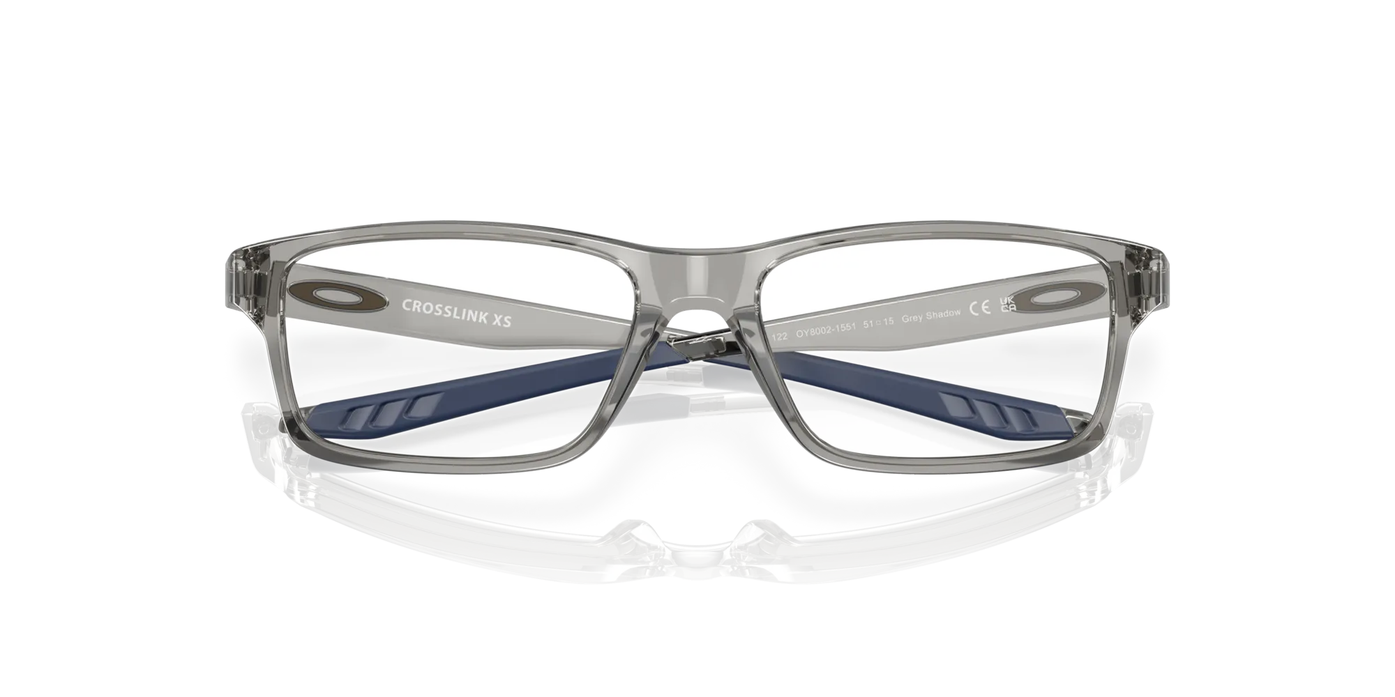 Oakley OY8002 CROSSLINK XS 800215 Montature da vista bambino O_Matter Grigio Trasparente Squadrata Normale - immagine 2