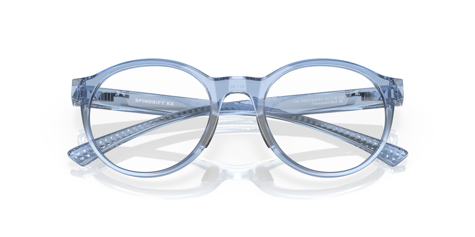 Oakley OX8176 SPINDRIFT RX 817607 Montature da vista Plastica Blu Rotonda - immagine 2
