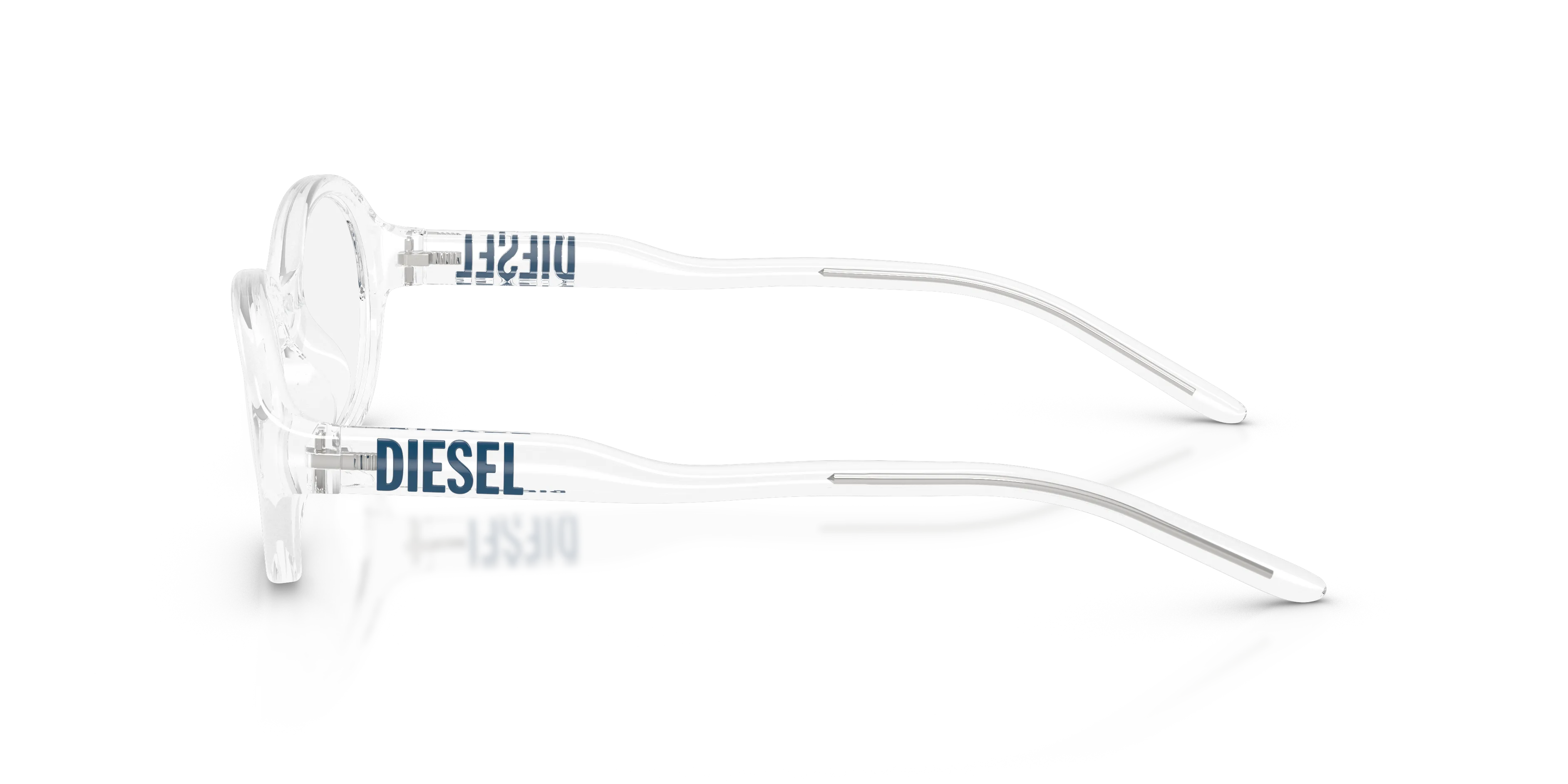 DIESEL DL6014U 2005 Montature da vista Iniettato Trasparente Trasparente Rotonda Normale - immagine 4