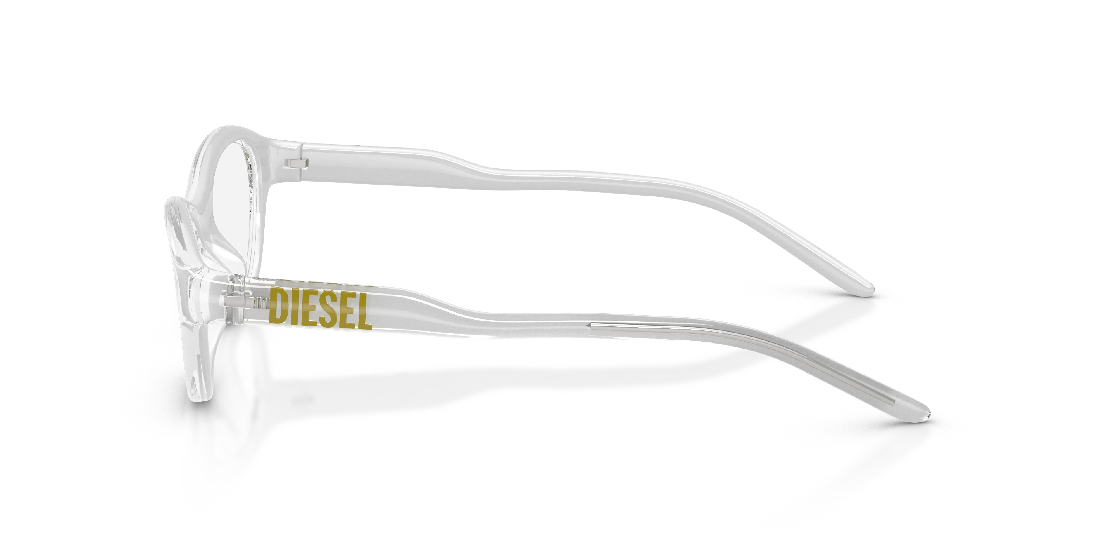 DIESEL DL6013U 2029 Montature da vista Iniettato Argento Trasparente Cat Eye Normale - immagine 4