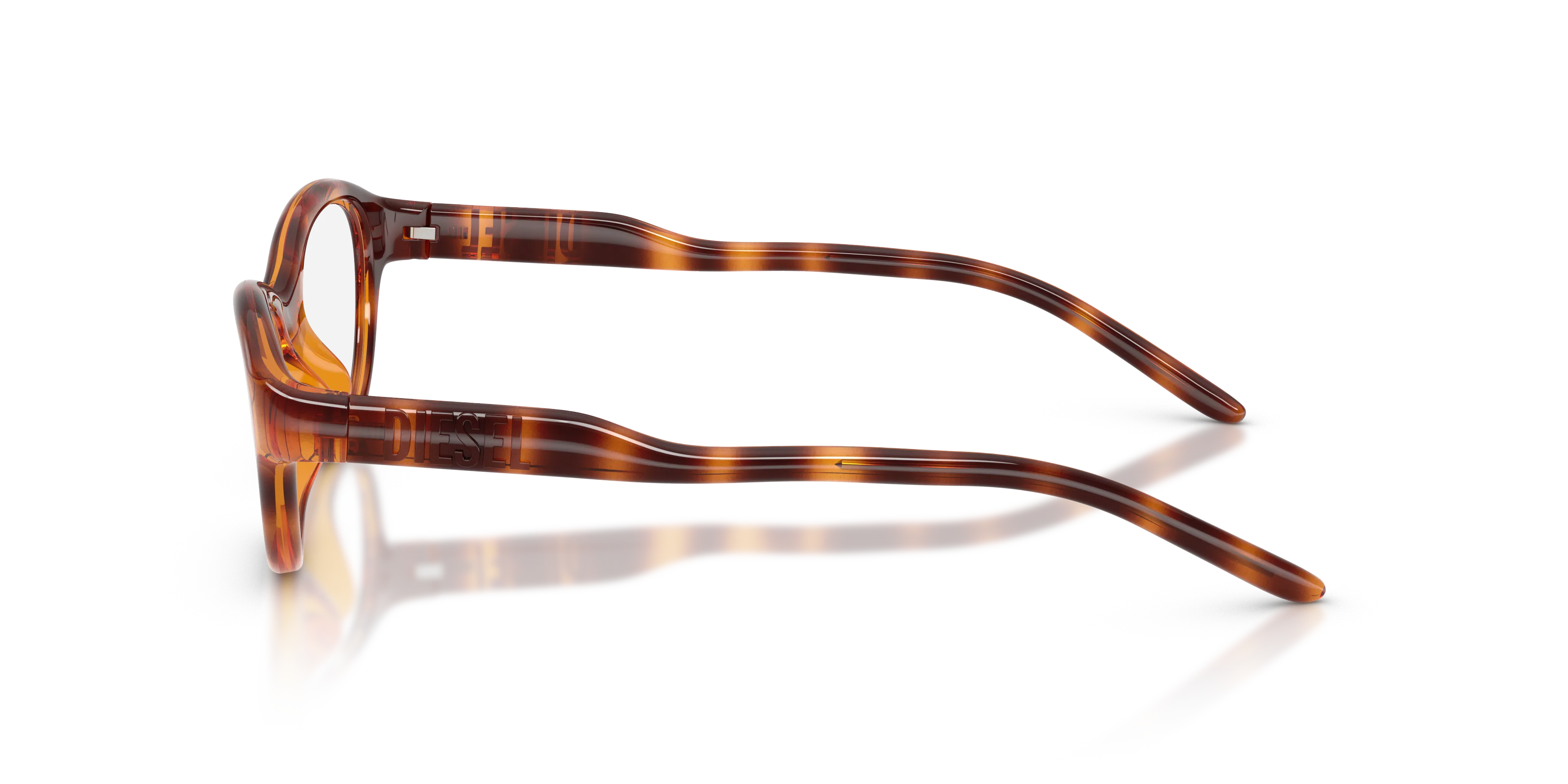 DIESEL DL6013U 2003 Montature da vista Iniettato Tartaruga Trasparente Cat Eye Normale - immagine 4