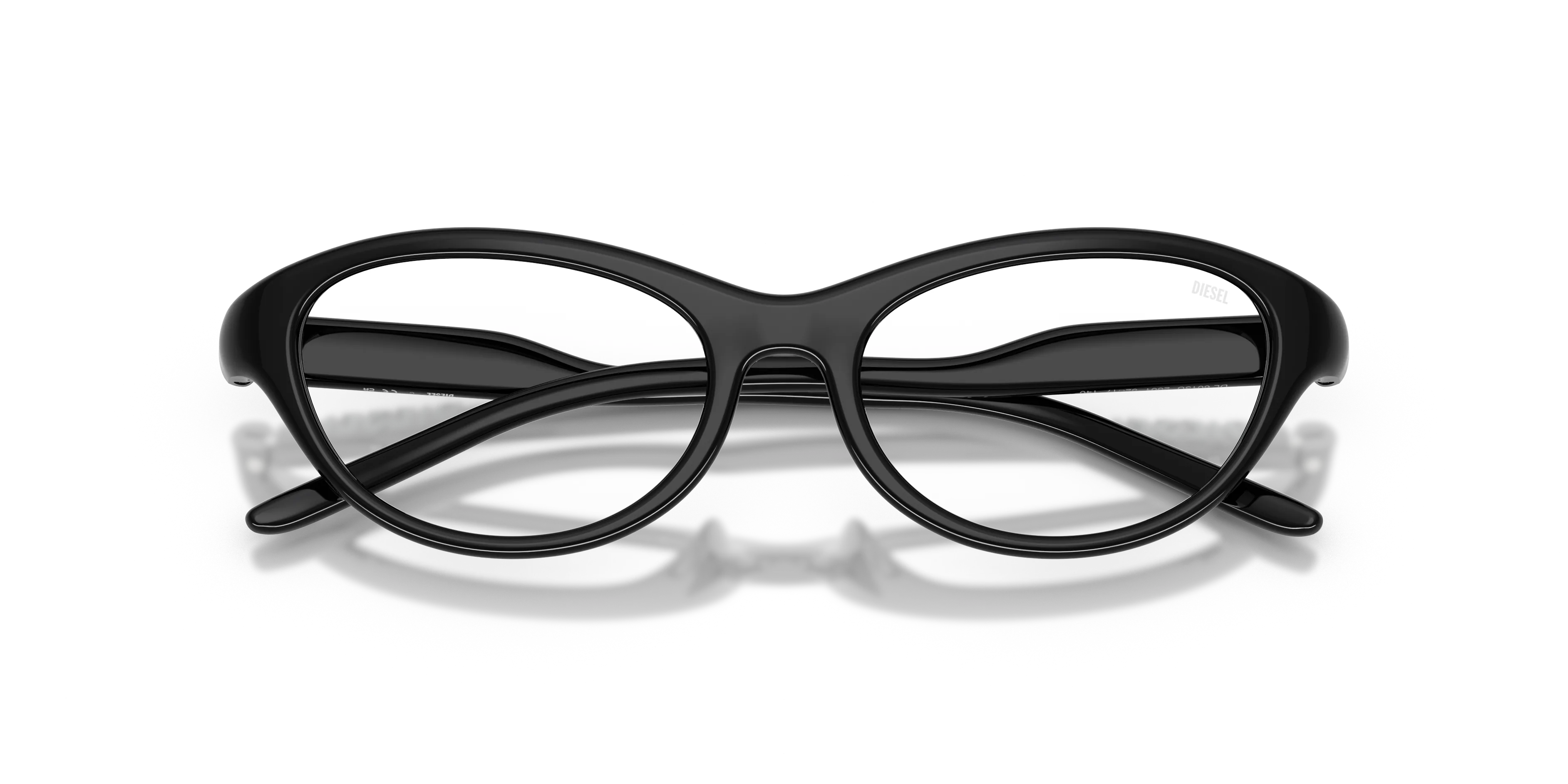 DIESEL DL6013U 2001 Montature da vista Iniettato Nero Trasparente Cat Eye Normale - immagine 2