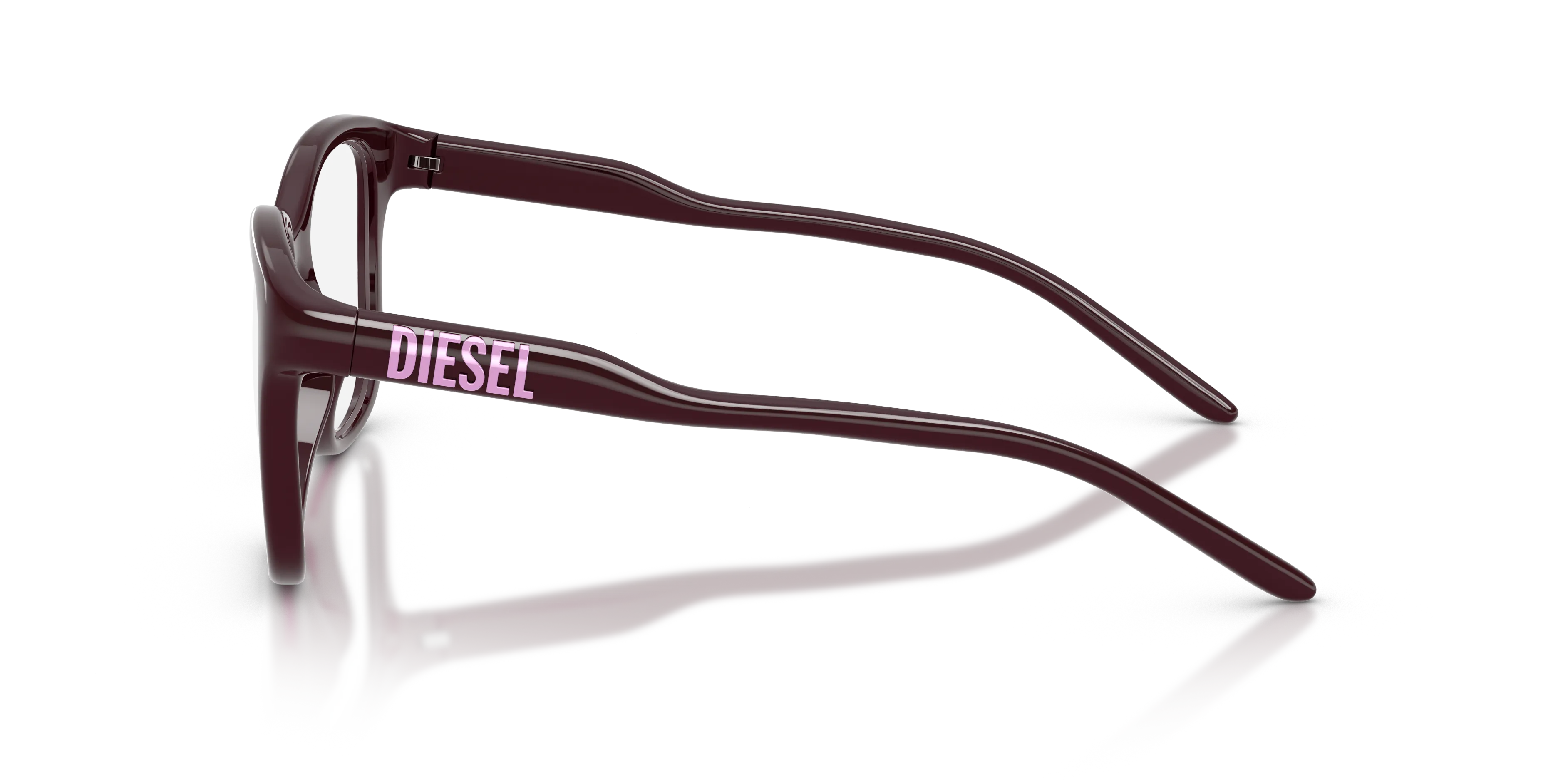 DIESEL DL6012U 2052 Montature da vista Iniettato Rosso Trasparente Squadrata Normale - immagine 4