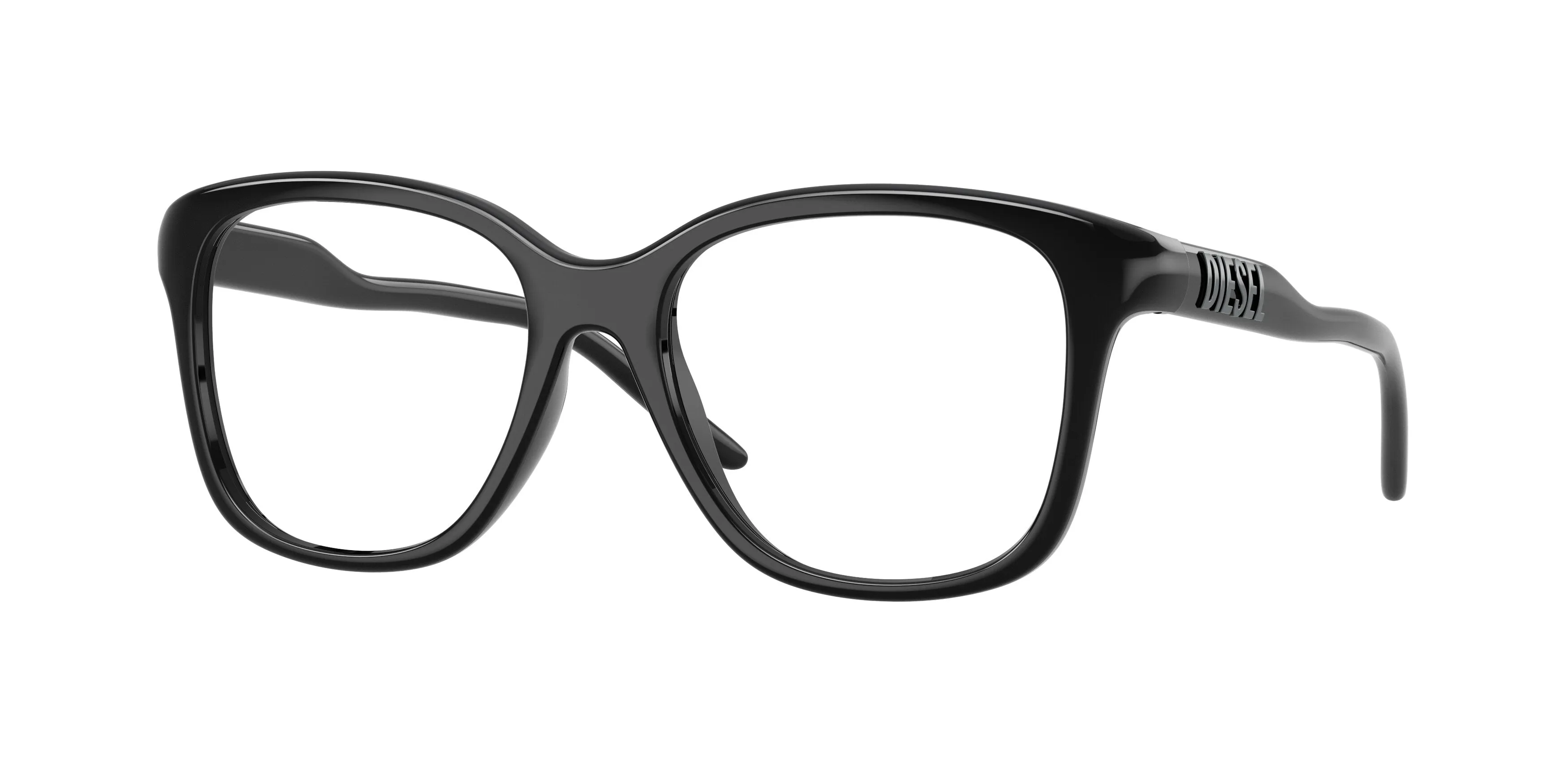 DIESEL DL6012U 2001 Montature da vista Iniettato Nero Trasparente Squadrata Normale - immagine 1