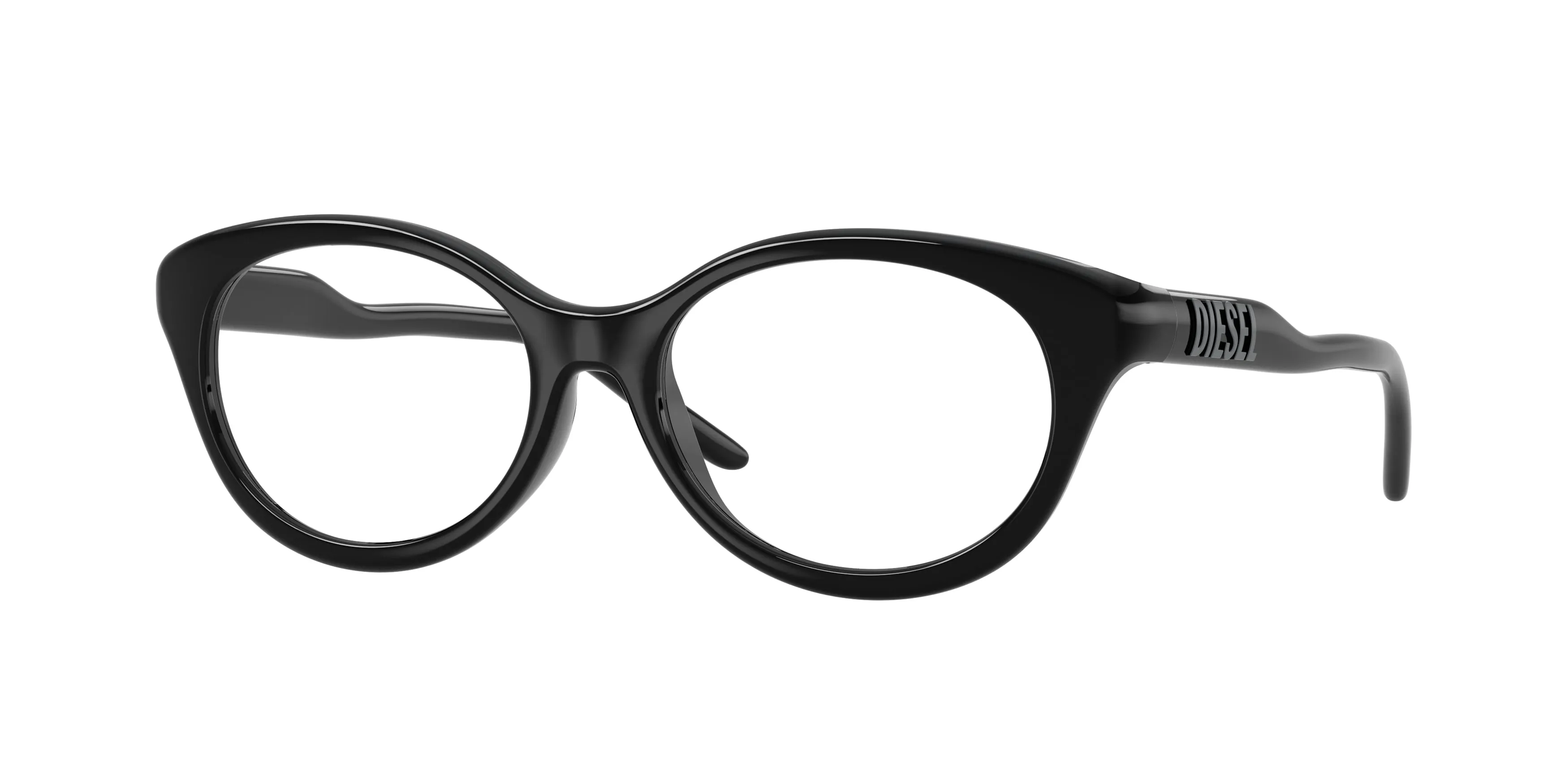 DIESEL DL6011U 2001 Montature da vista Iniettato Nero Trasparente Pantos Normale - immagine 1