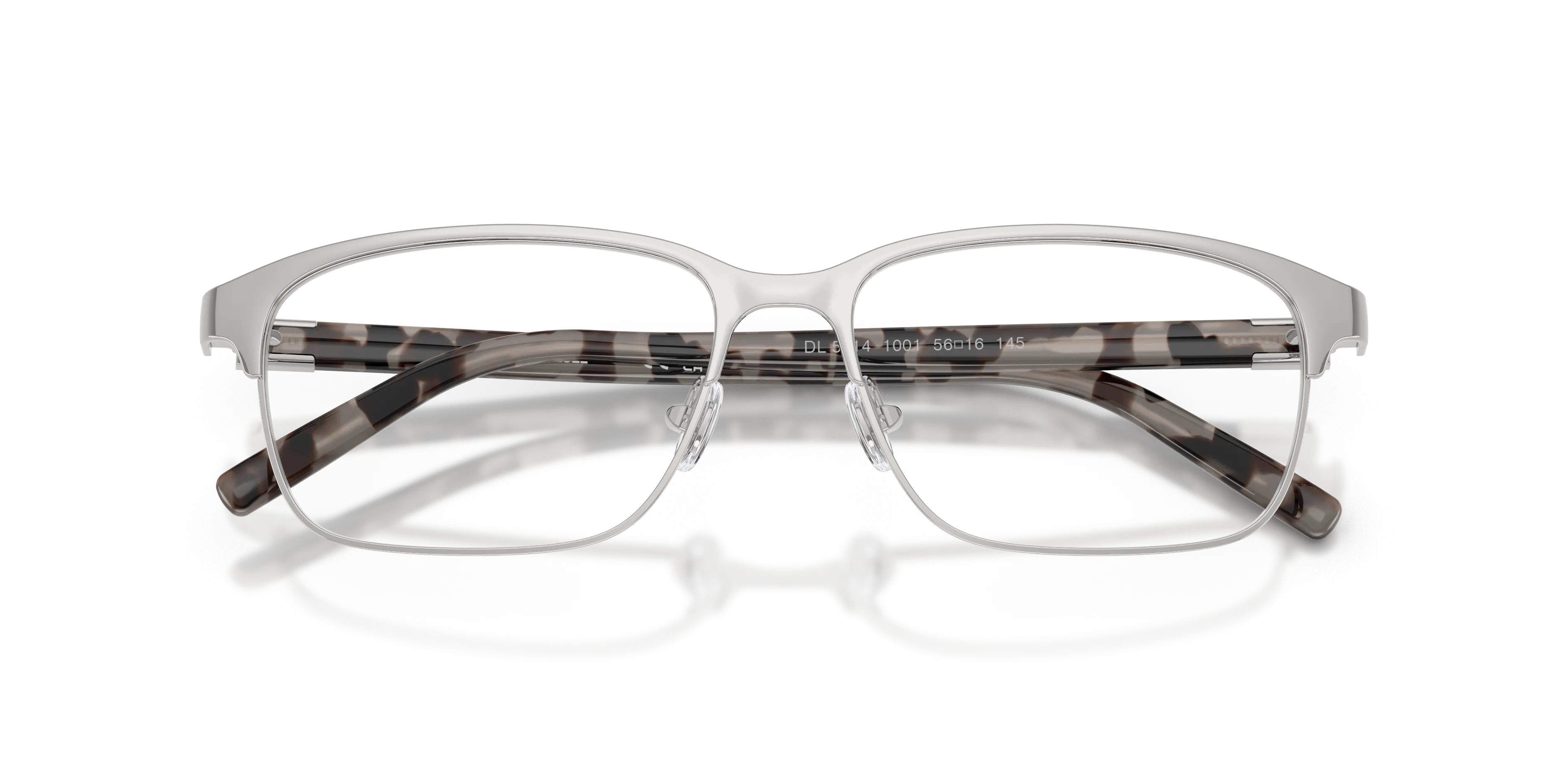 DIESEL DL5014 1001 Montature da vista Metallo Argento Trasparente Squadrata Normale - immagine 2