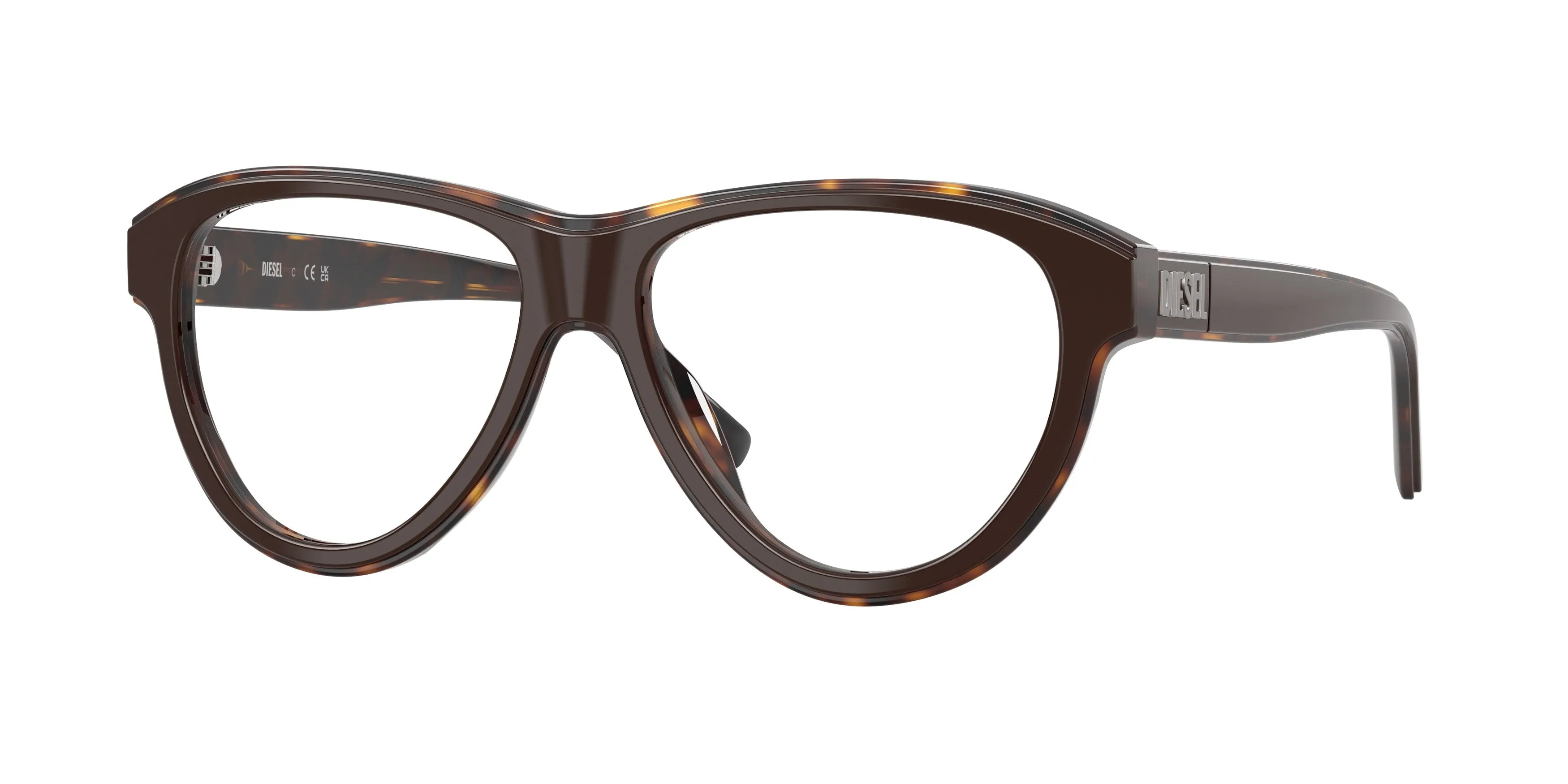 DIESEL DL4031U 2069 Montature da vista Acetato Marrone Trasparente Pilot Normale - immagine 1