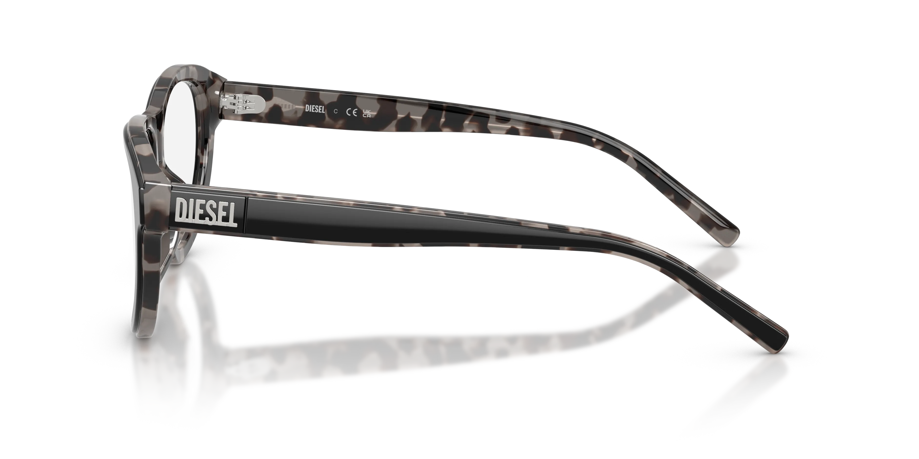 DIESEL DL4031U 2068 Montature da vista Acetato Nero Trasparente Pilot Normale - immagine 4