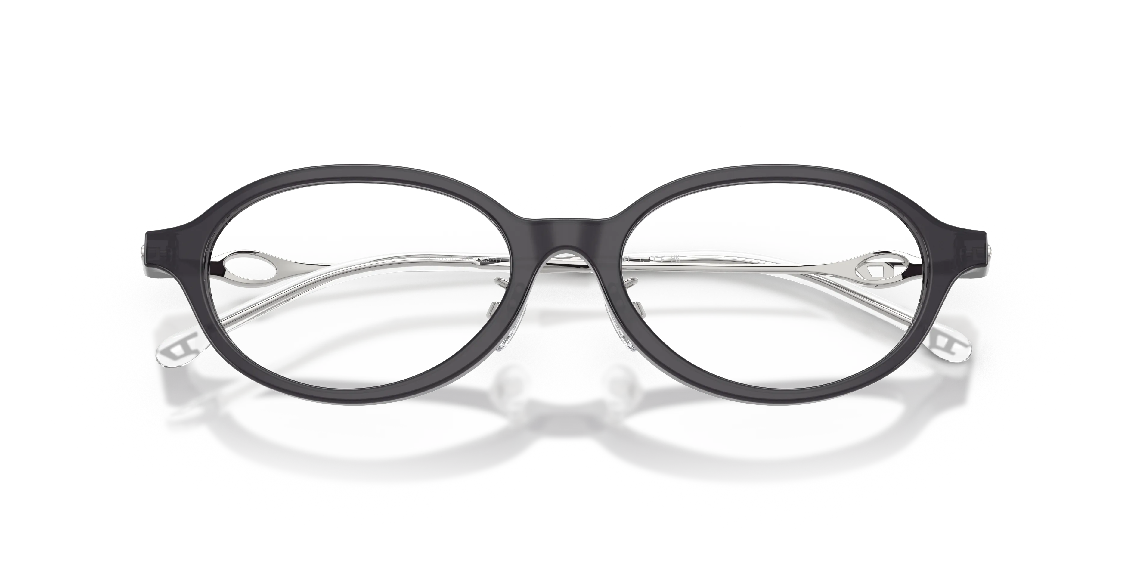 DIESEL DL4030D 2027 Montature da vista Acetato Viola Trasparente Rotonda Normale - immagine 2