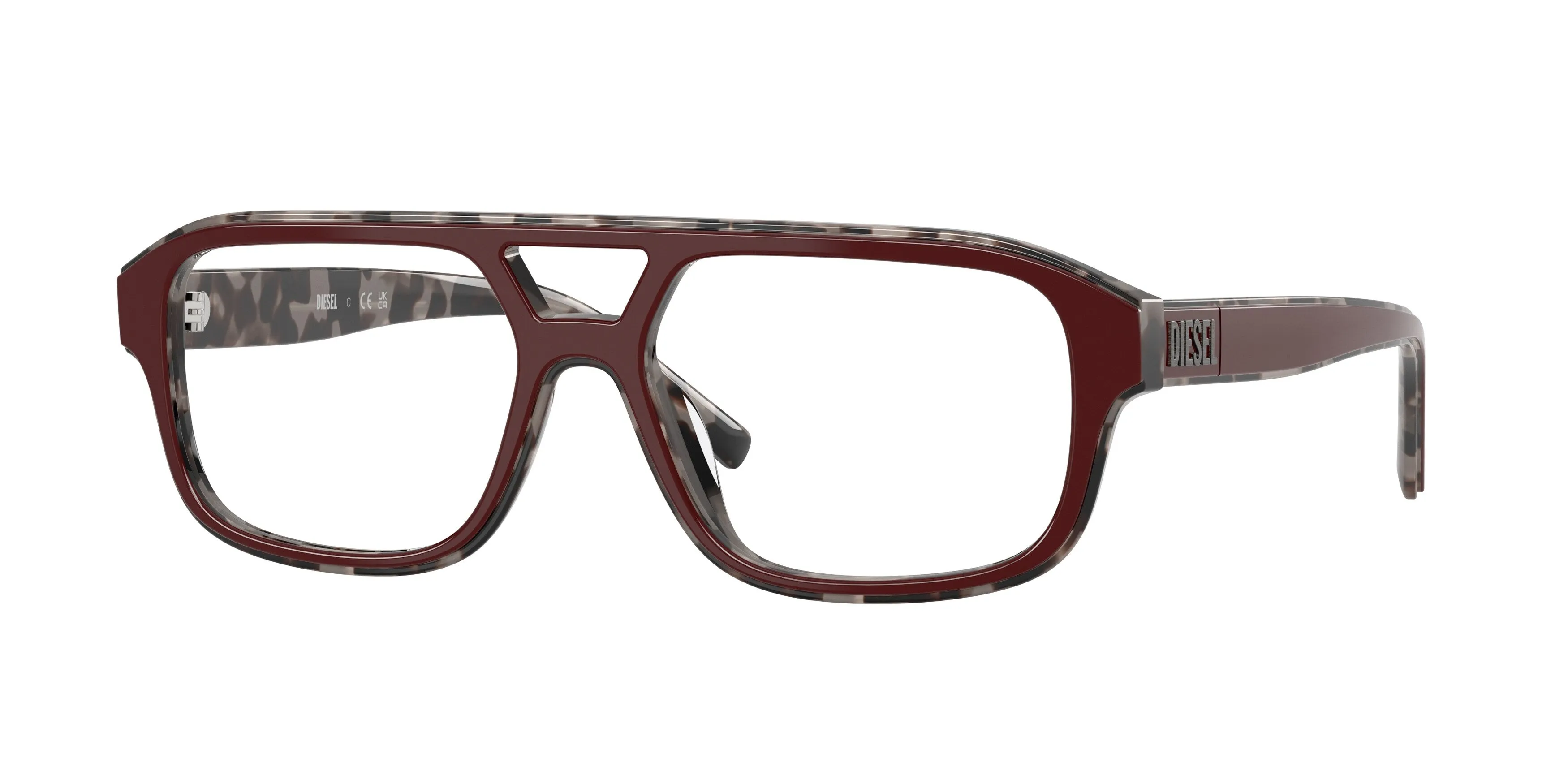 DIESEL DL4029U 2072 Montature da vista Acetato Nero Trasparente Pilot Normale - immagine 1