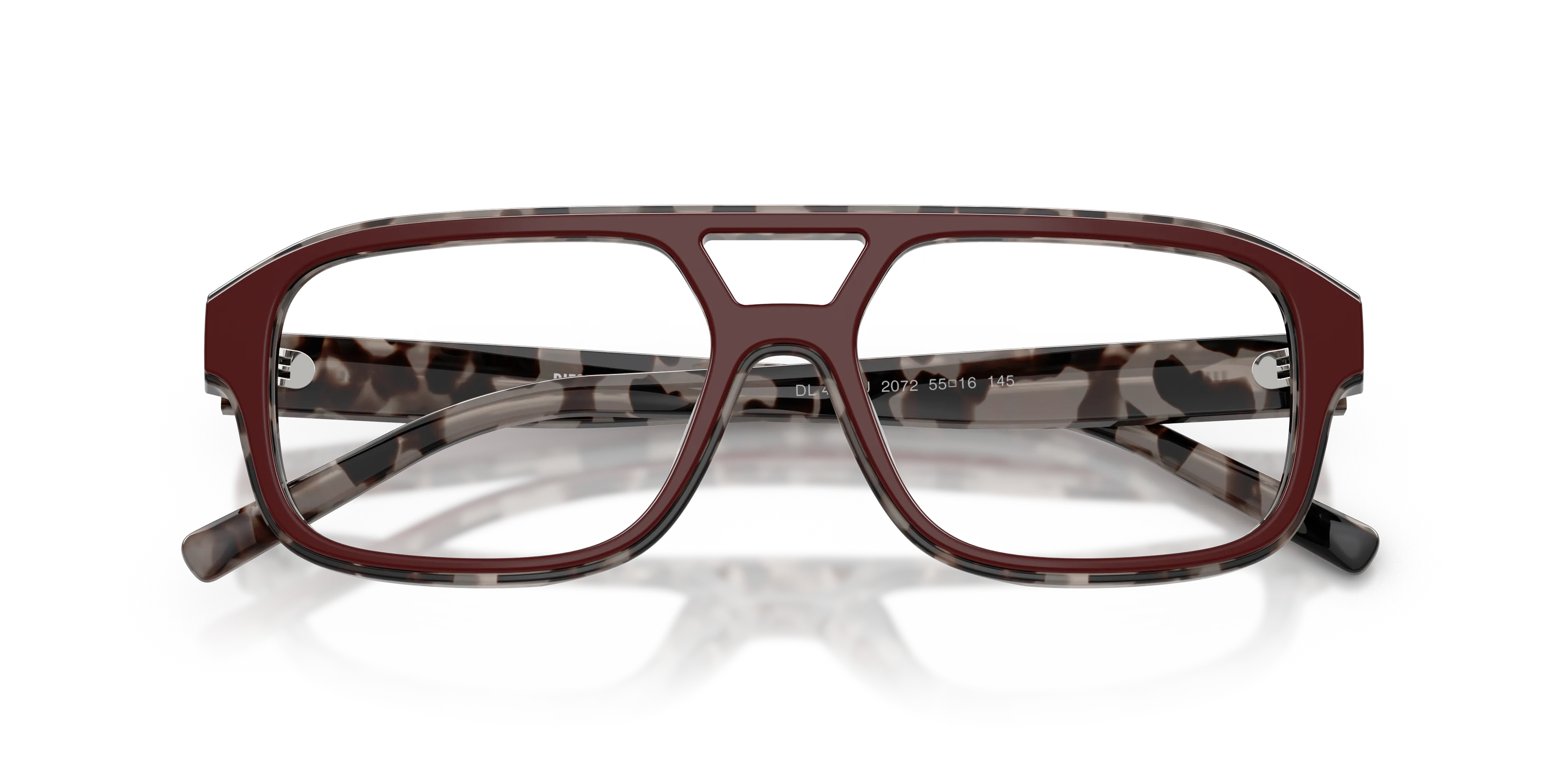 DIESEL DL4029U 2072 Montature da vista Acetato Nero Trasparente Pilot Normale - immagine 2