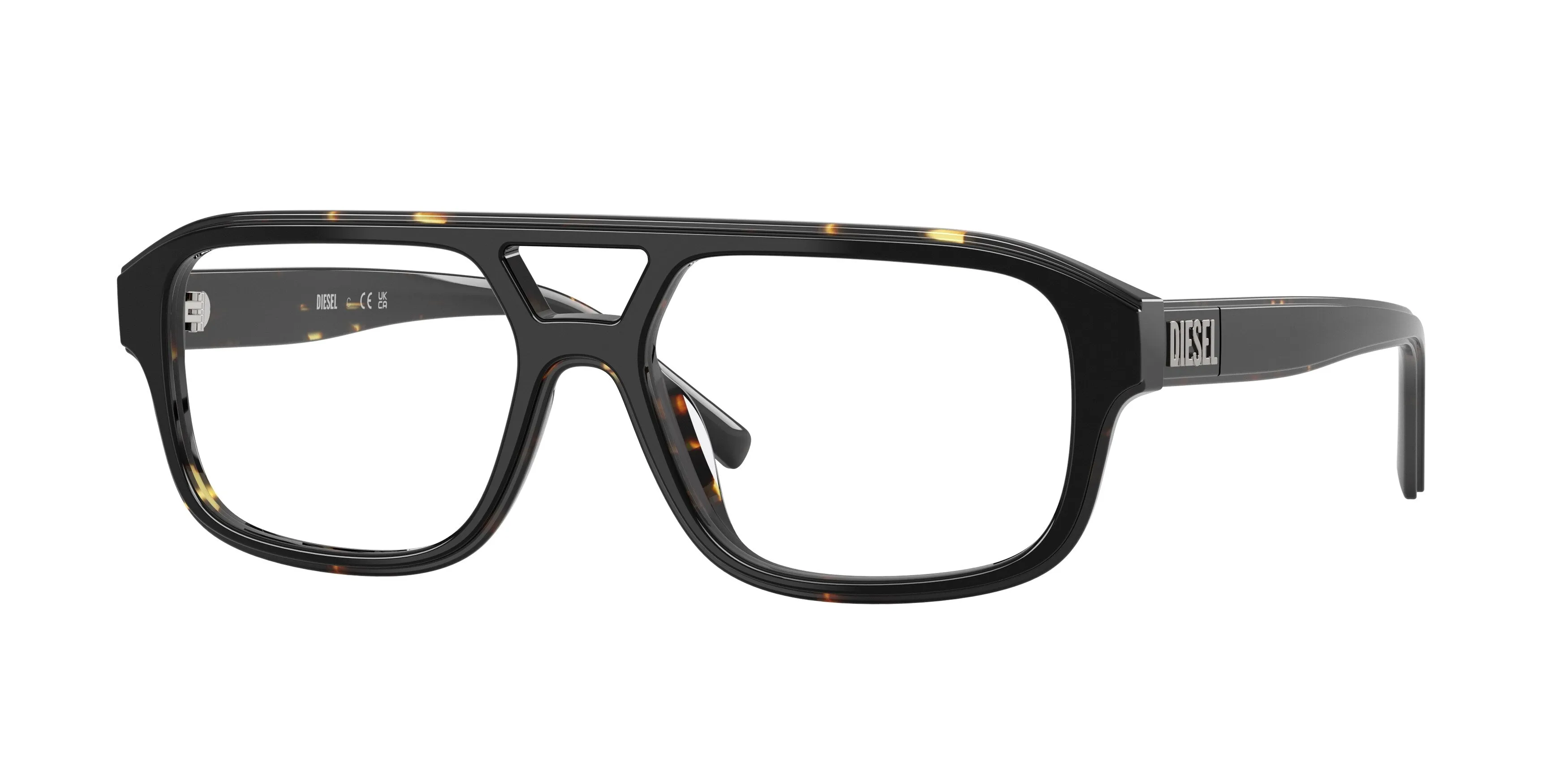 DIESEL DL4029U 2071 Montature da vista Acetato Nero Trasparente Pilot Normale - immagine 1