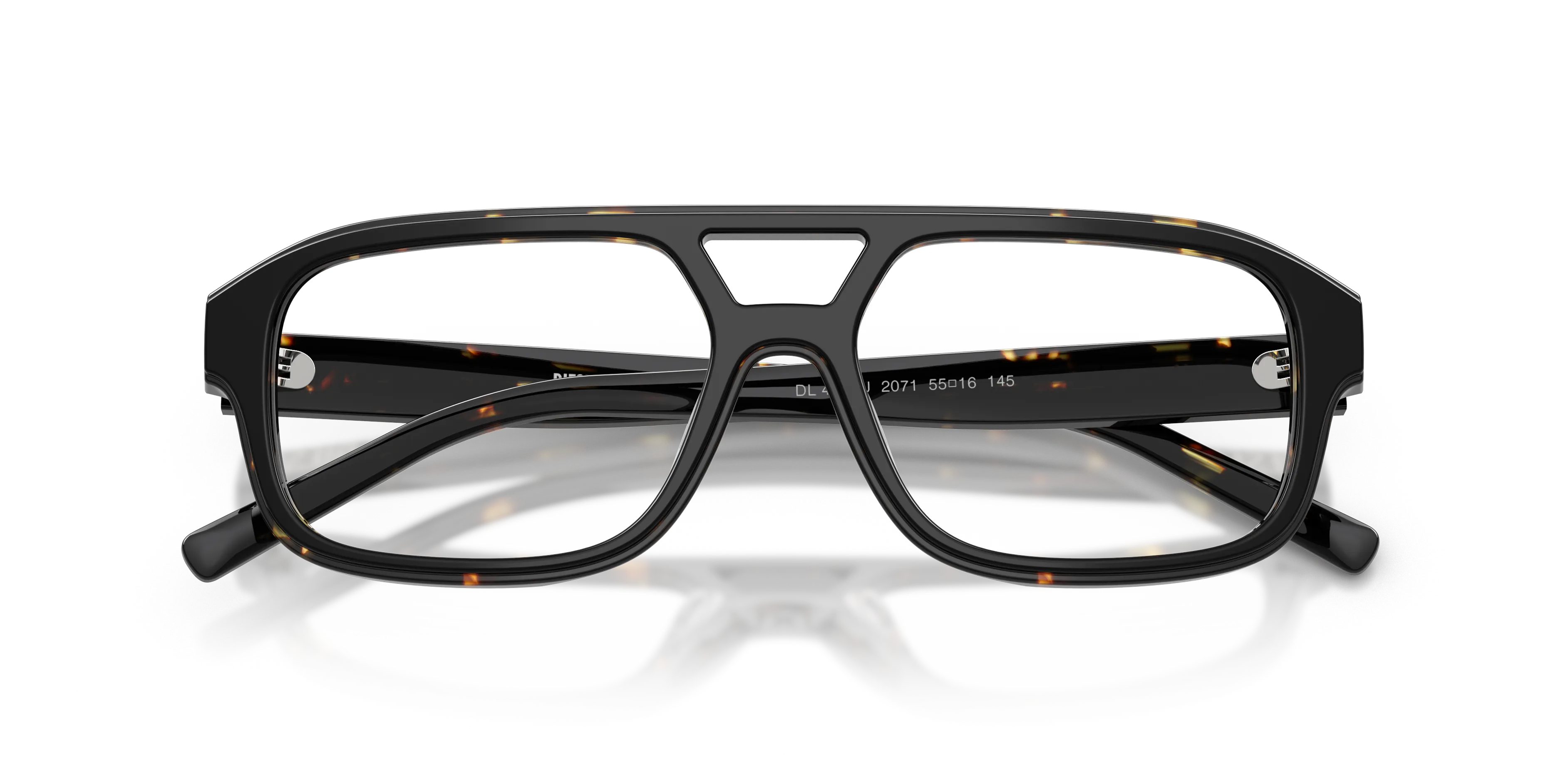 DIESEL DL4029U 2071 Montature da vista Acetato Nero Trasparente Pilot Normale - immagine 2