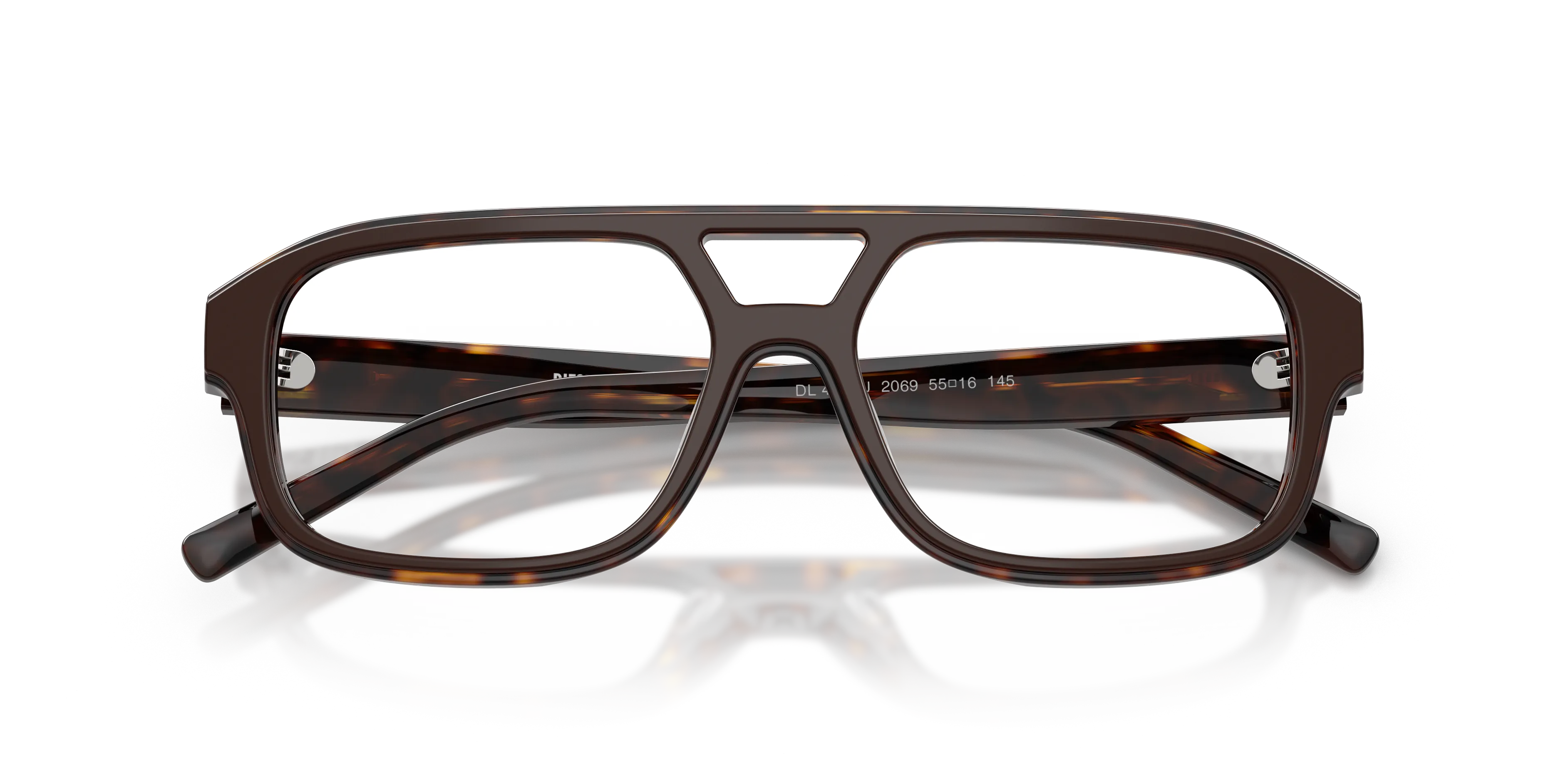 DIESEL DL4029U 2069 Montature da vista Acetato Marrone Trasparente Pilot Normale - immagine 2