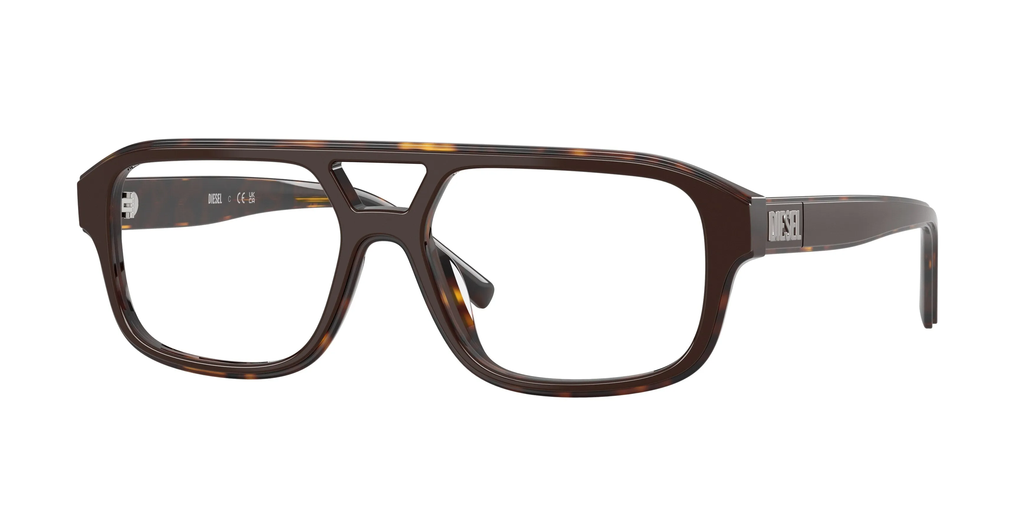 DIESEL DL4029U 2069 Montature da vista Acetato Marrone Trasparente Pilot Normale - immagine 1