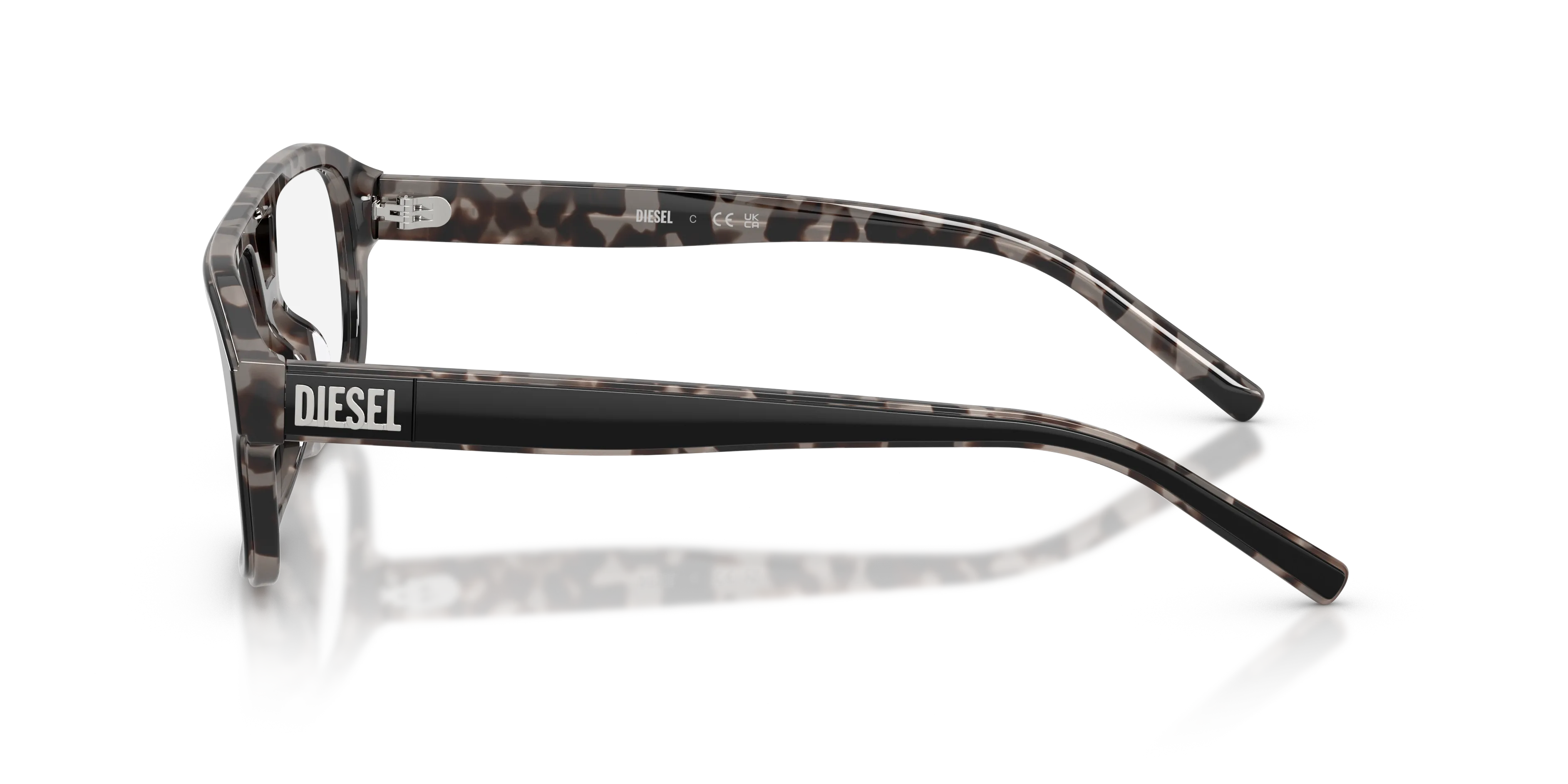 DIESEL DL4029U 2068 Montature da vista Acetato Nero Trasparente Pilot Normale - immagine 4