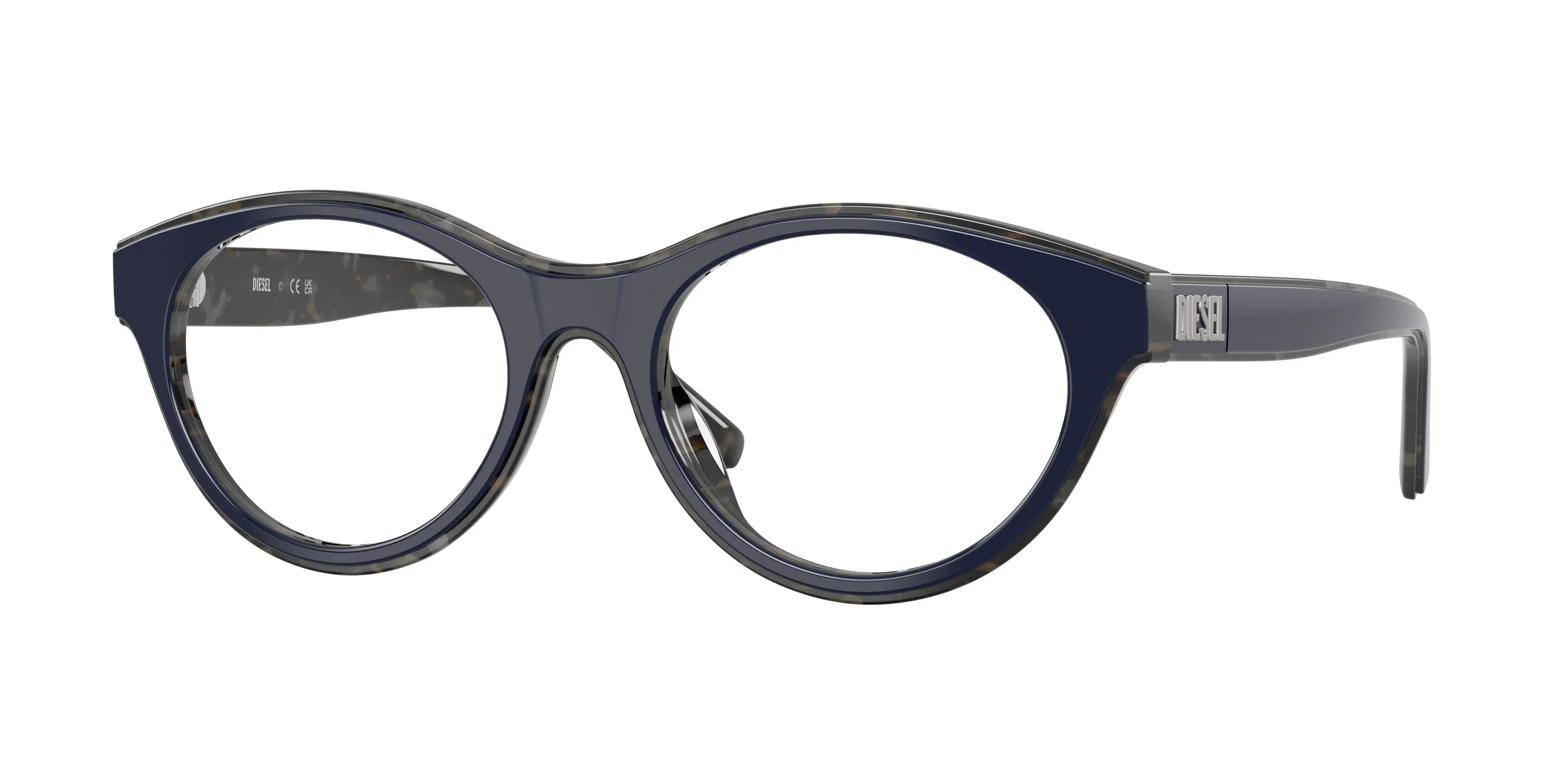 DIESEL DL4028U 2070 Montature da vista Acetato Blu Trasparente Pantos Normale - immagine 1
