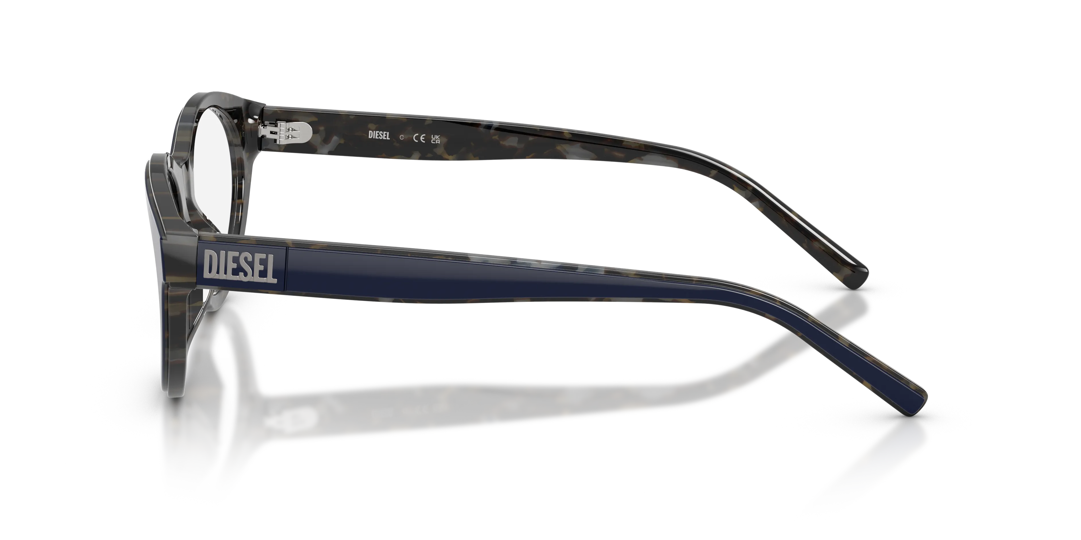 DIESEL DL4028U 2070 Montature da vista Acetato Blu Trasparente Pantos Normale - immagine 4