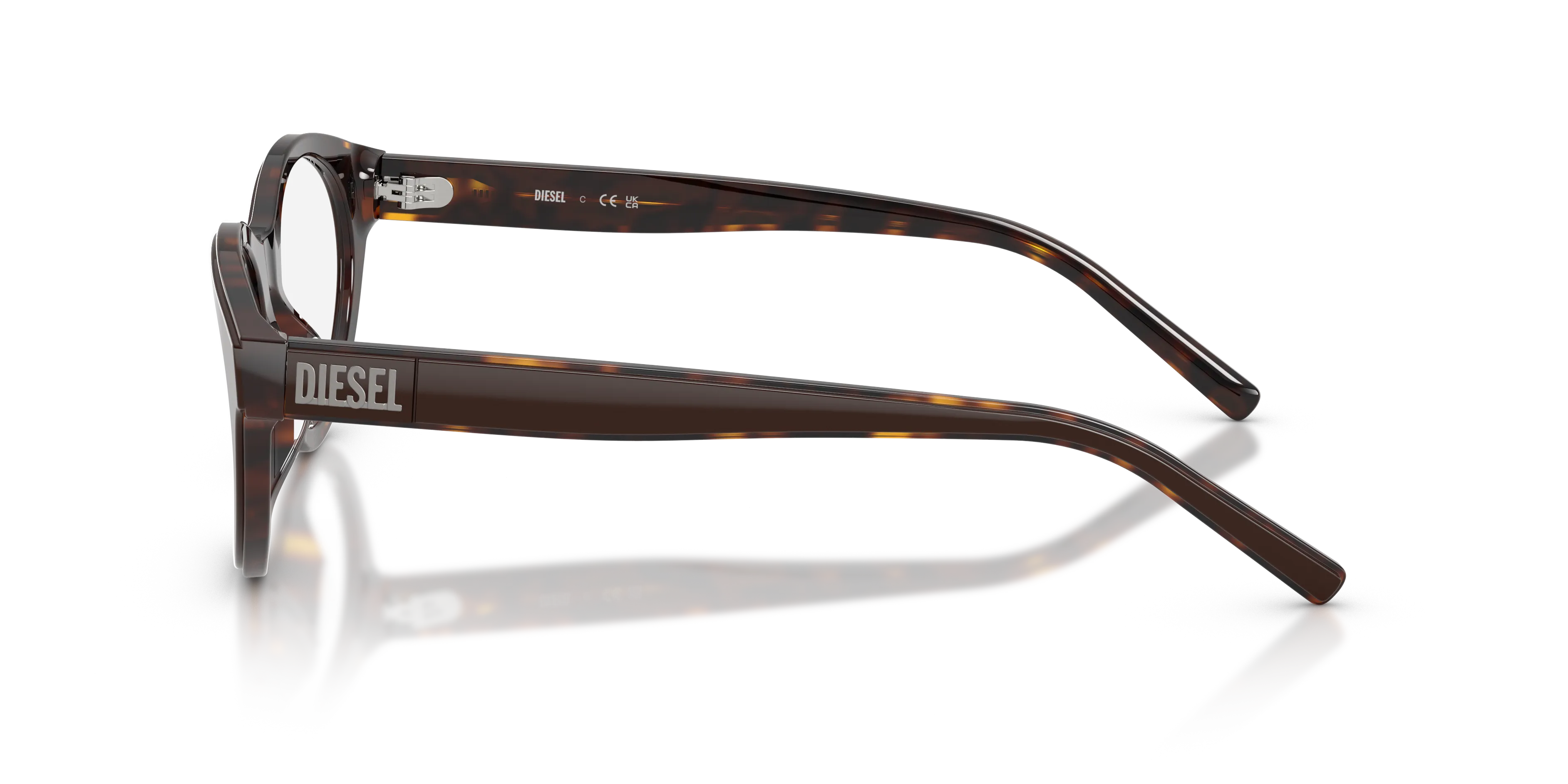 DIESEL DL4028U 2069 Montature da vista Acetato Marrone Trasparente Pantos Normale - immagine 4