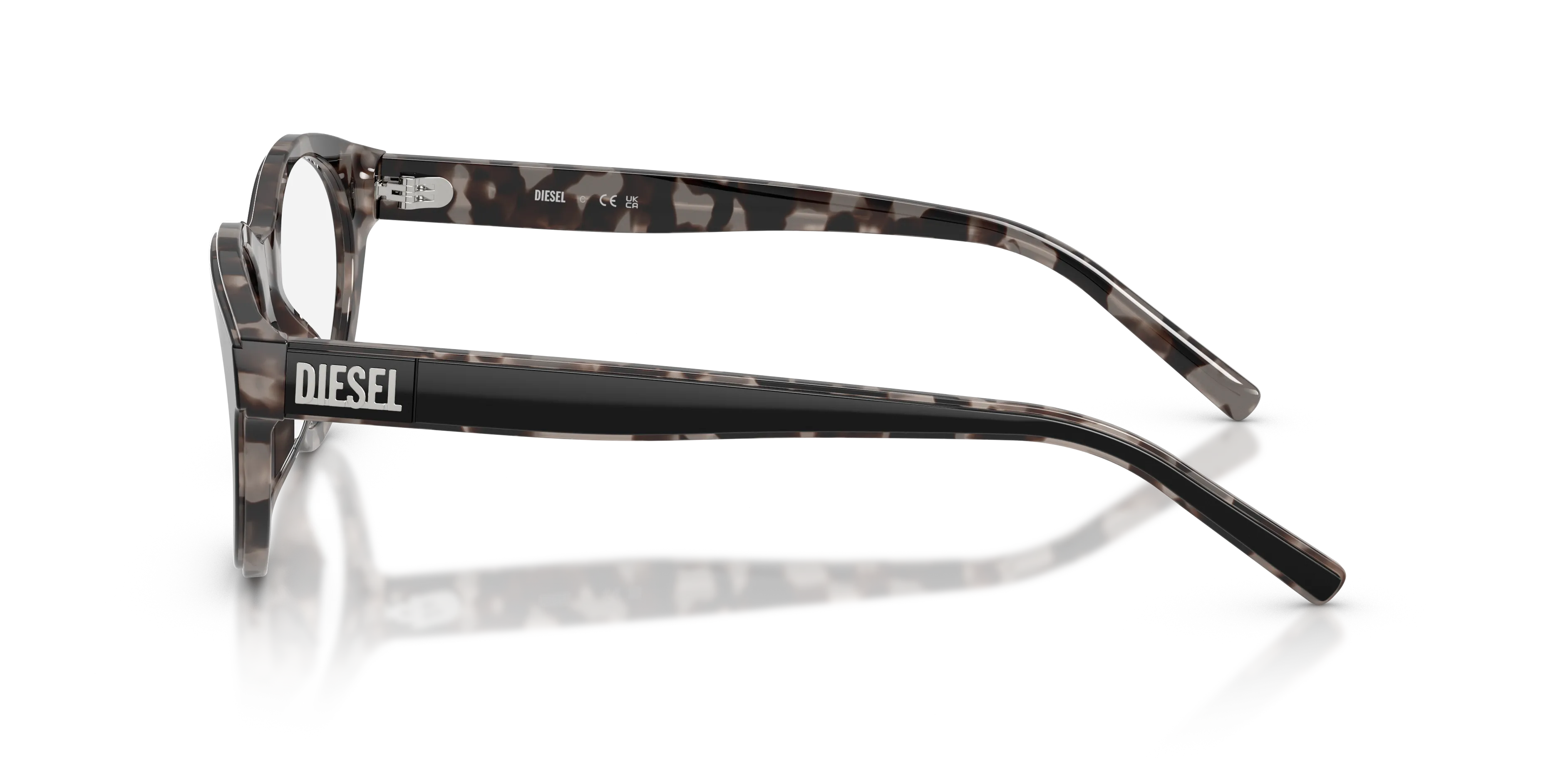 DIESEL DL4028U 2068 Montature da vista Acetato Nero Trasparente Pantos Normale - immagine 4
