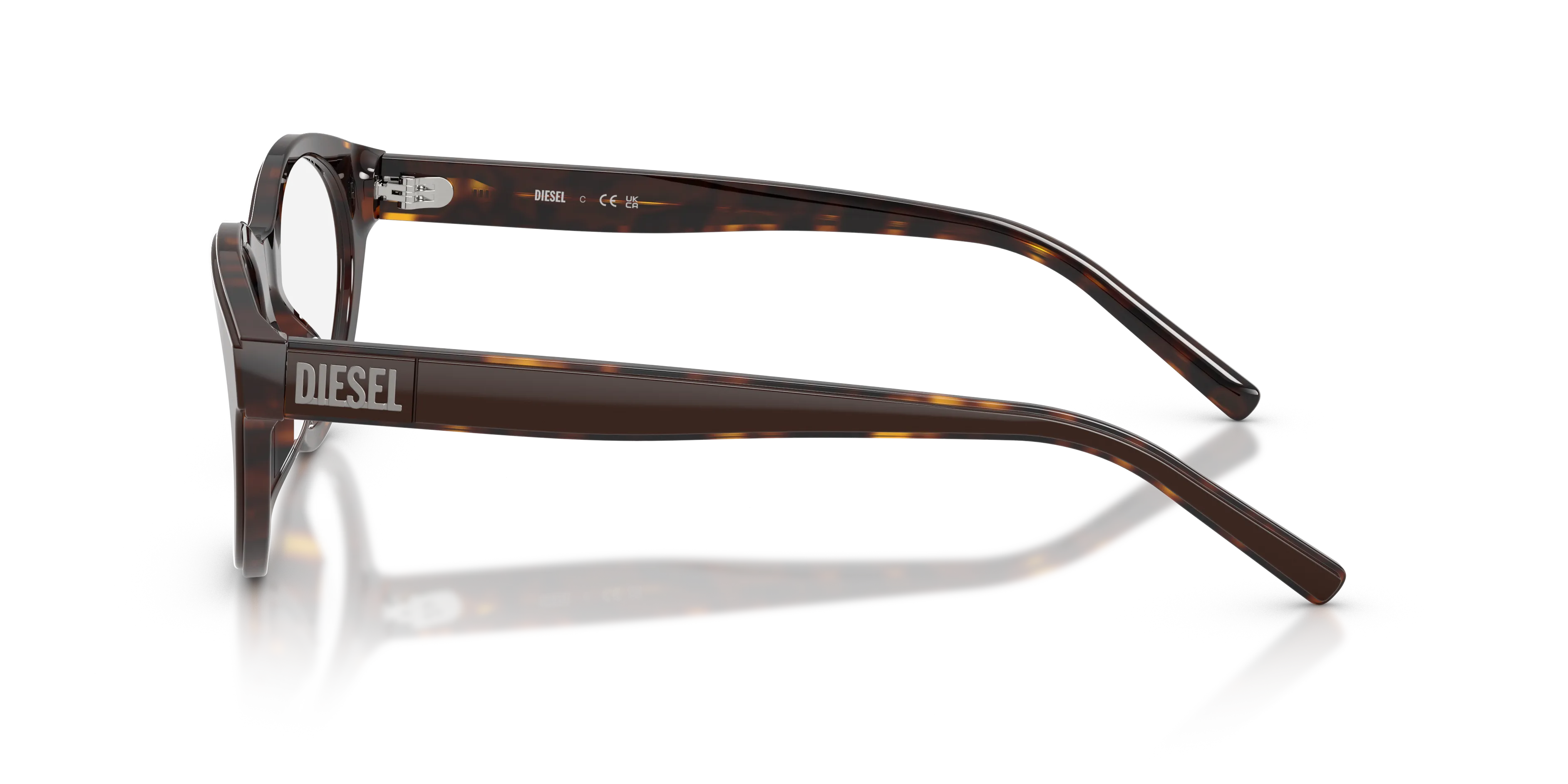 DIESEL DL4028F 2069 Montature da vista Acetato Marrone Trasparente Pantos Normale - immagine 4