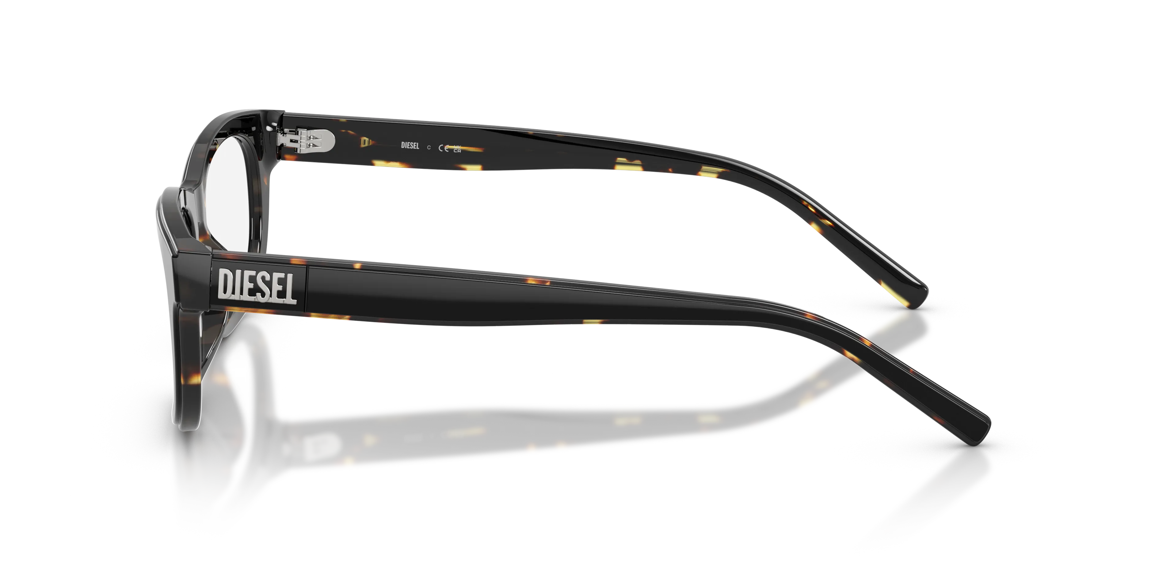 DIESEL DL4027U 2071 Montature da vista Acetato Nero Trasparente Squadrata Normale - immagine 4