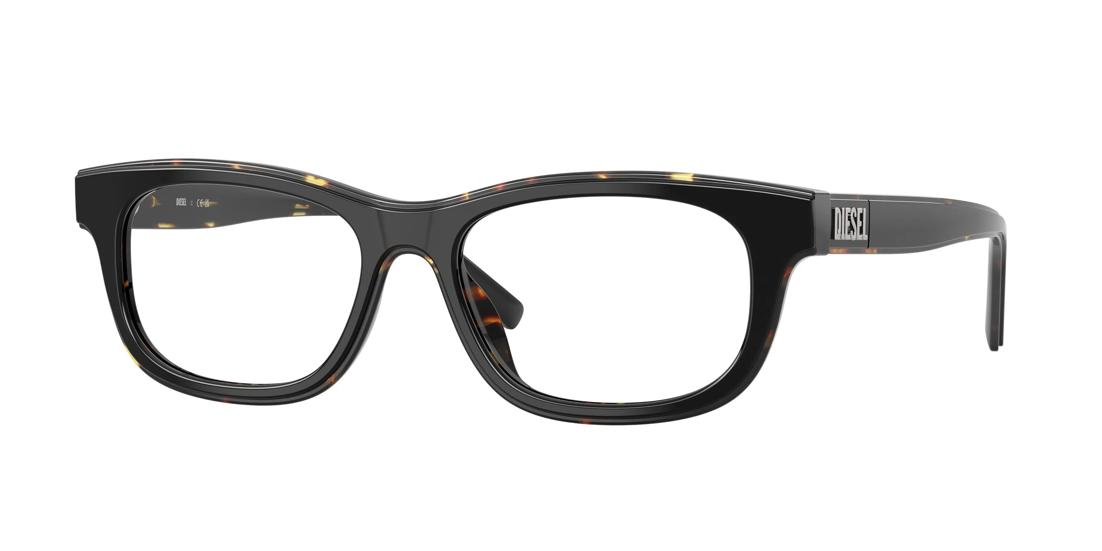 DIESEL DL4027U 2071 Montature da vista Acetato Nero Trasparente Squadrata Normale - immagine 1