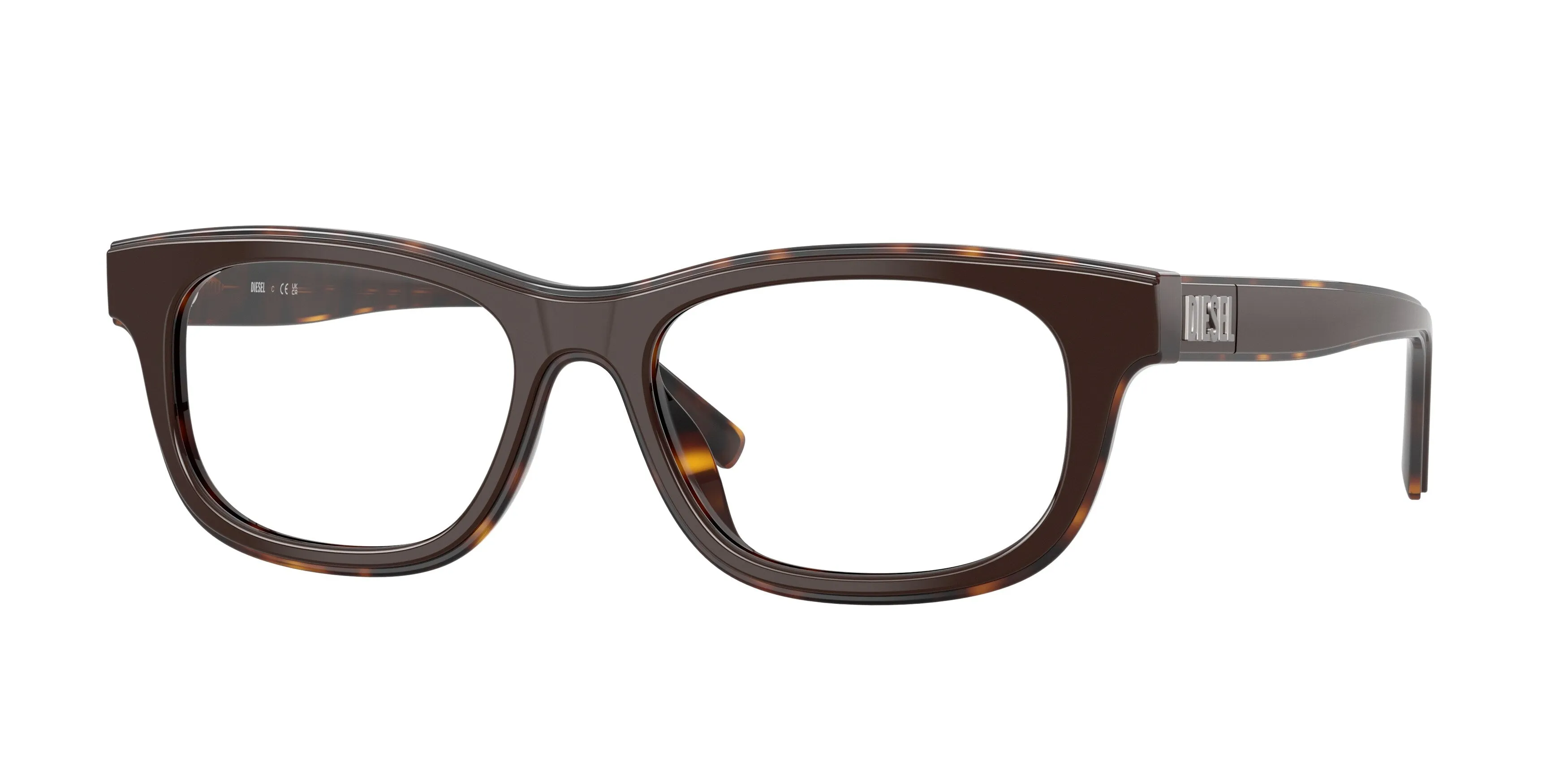 DIESEL DL4027U 2069 Montature da vista Acetato Marrone Trasparente Squadrata Normale - immagine 1