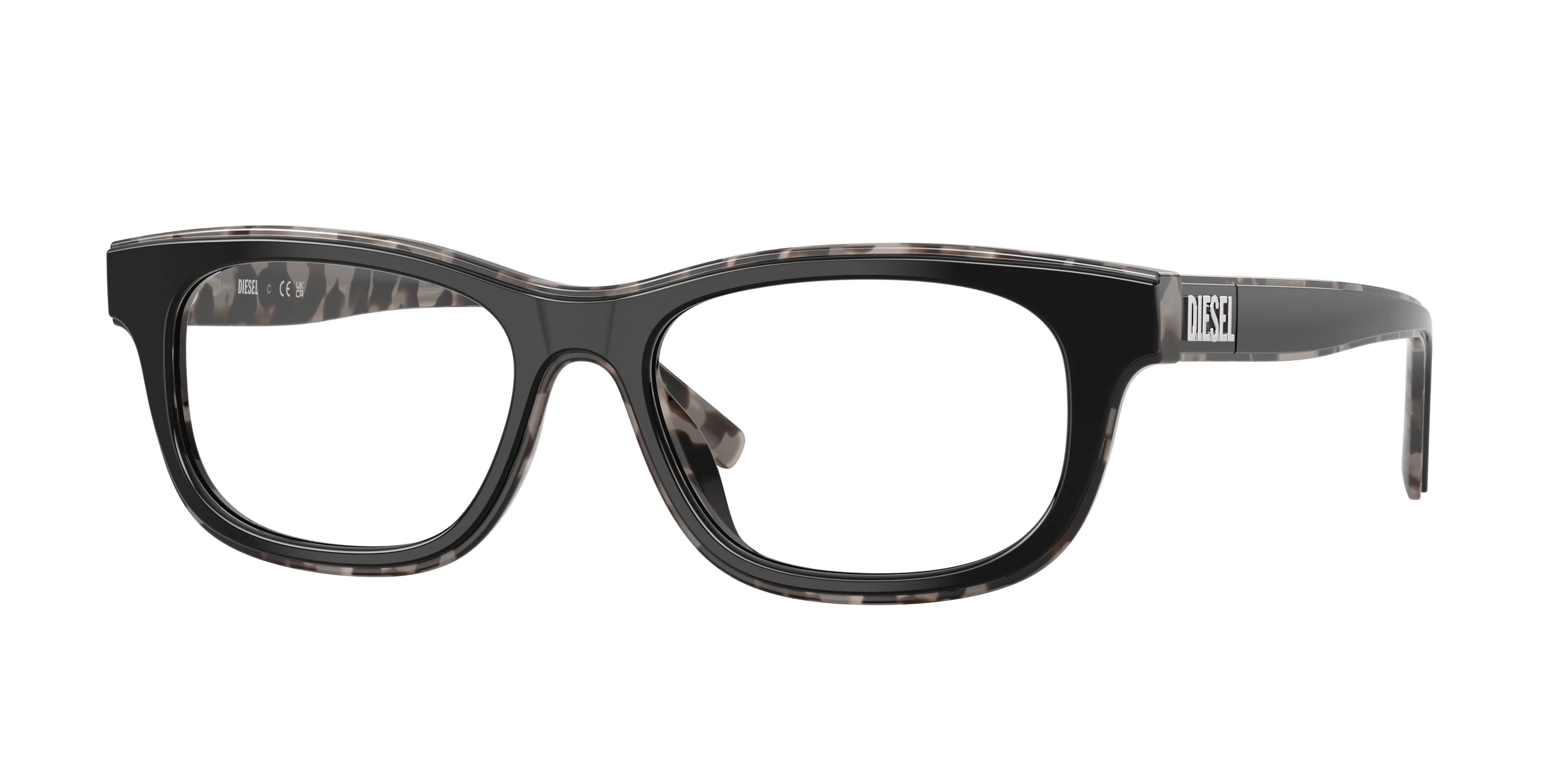 DIESEL DL4027U 2068 Montature da vista Acetato Nero Trasparente Squadrata Normale - immagine 1