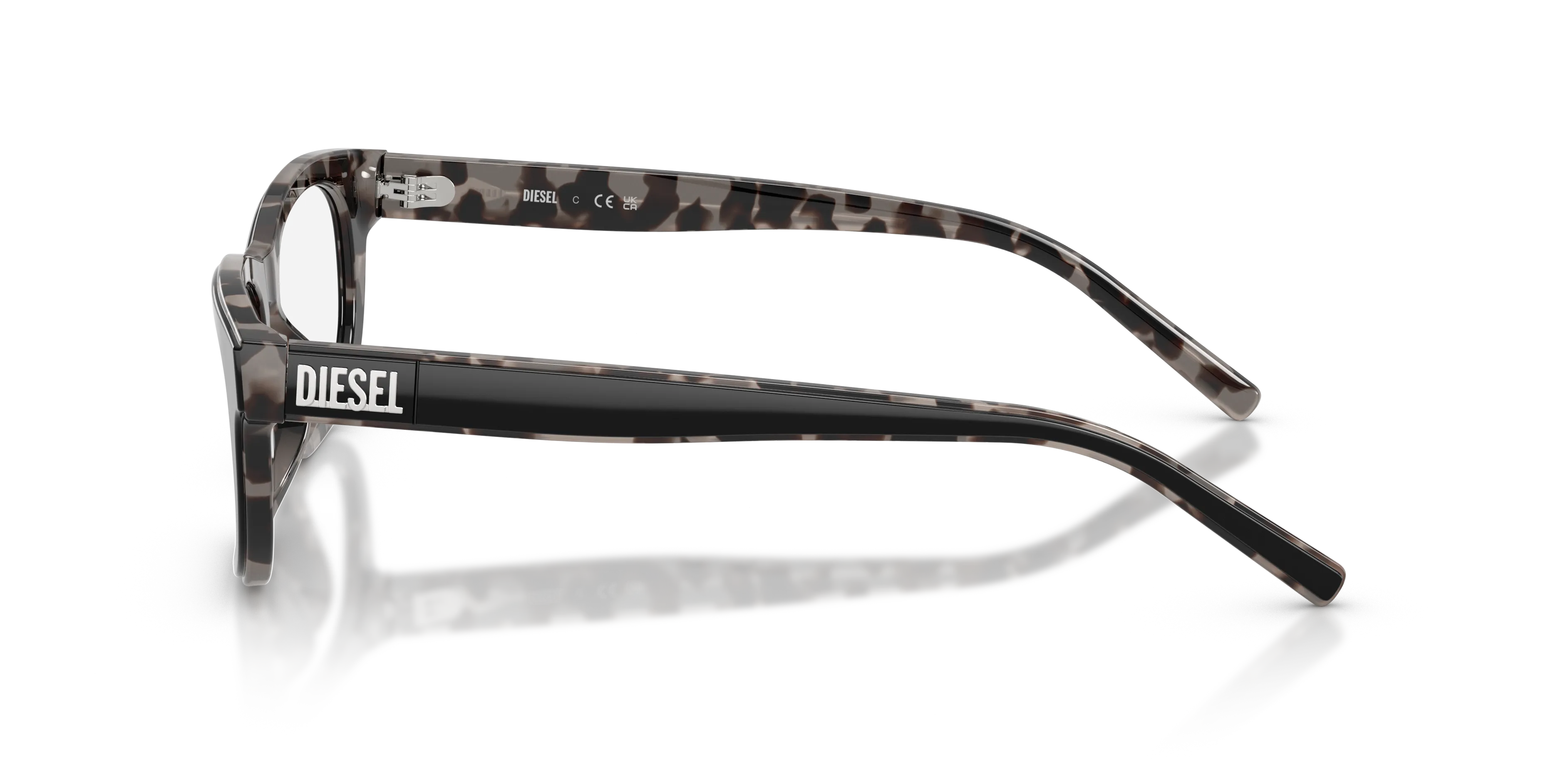 DIESEL DL4027U 2068 Montature da vista Acetato Nero Trasparente Squadrata Normale - immagine 4