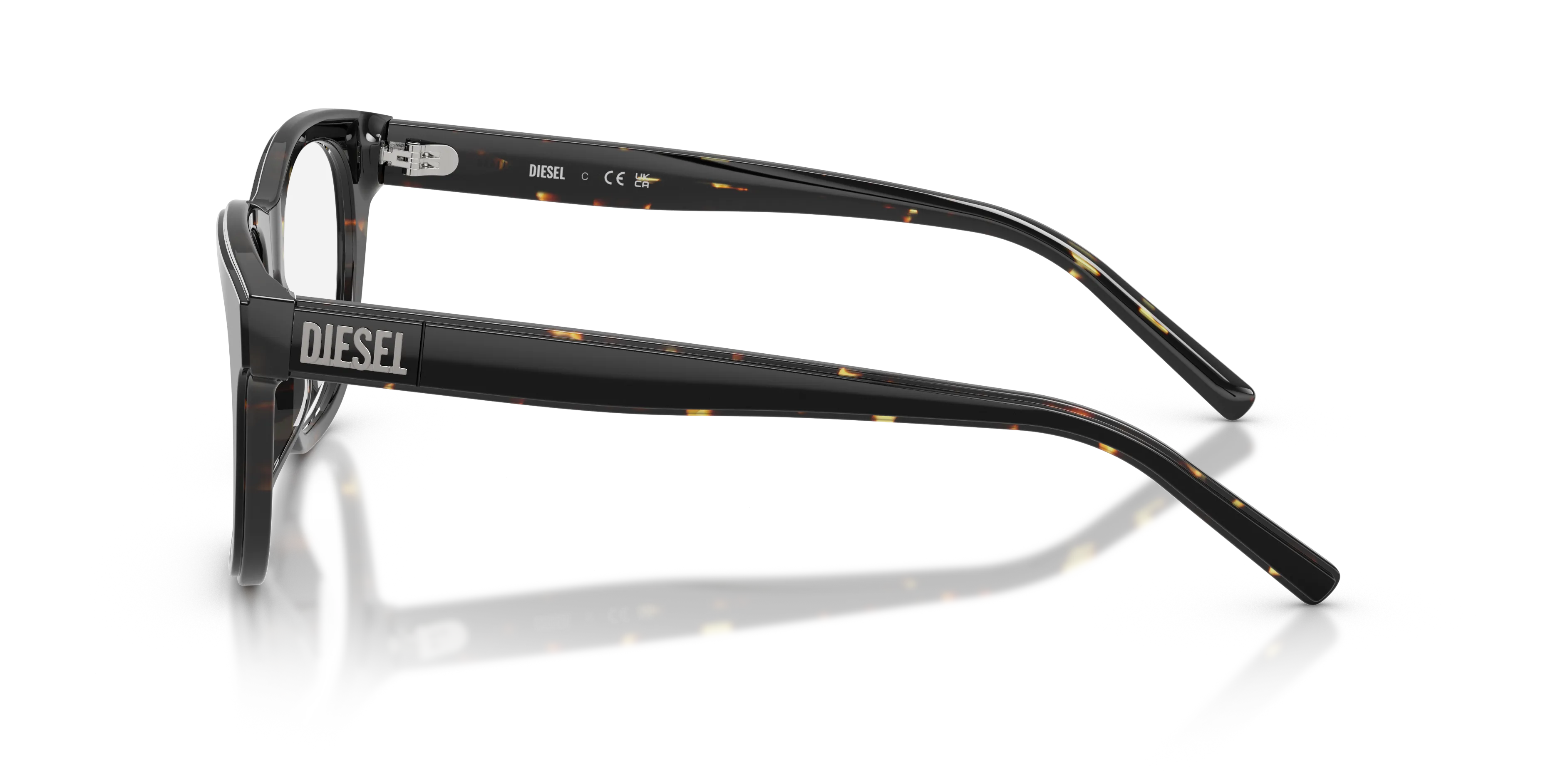 DIESEL DL4026U 2071 Montature da vista Acetato Nero Trasparente Squadrata Normale - immagine 4