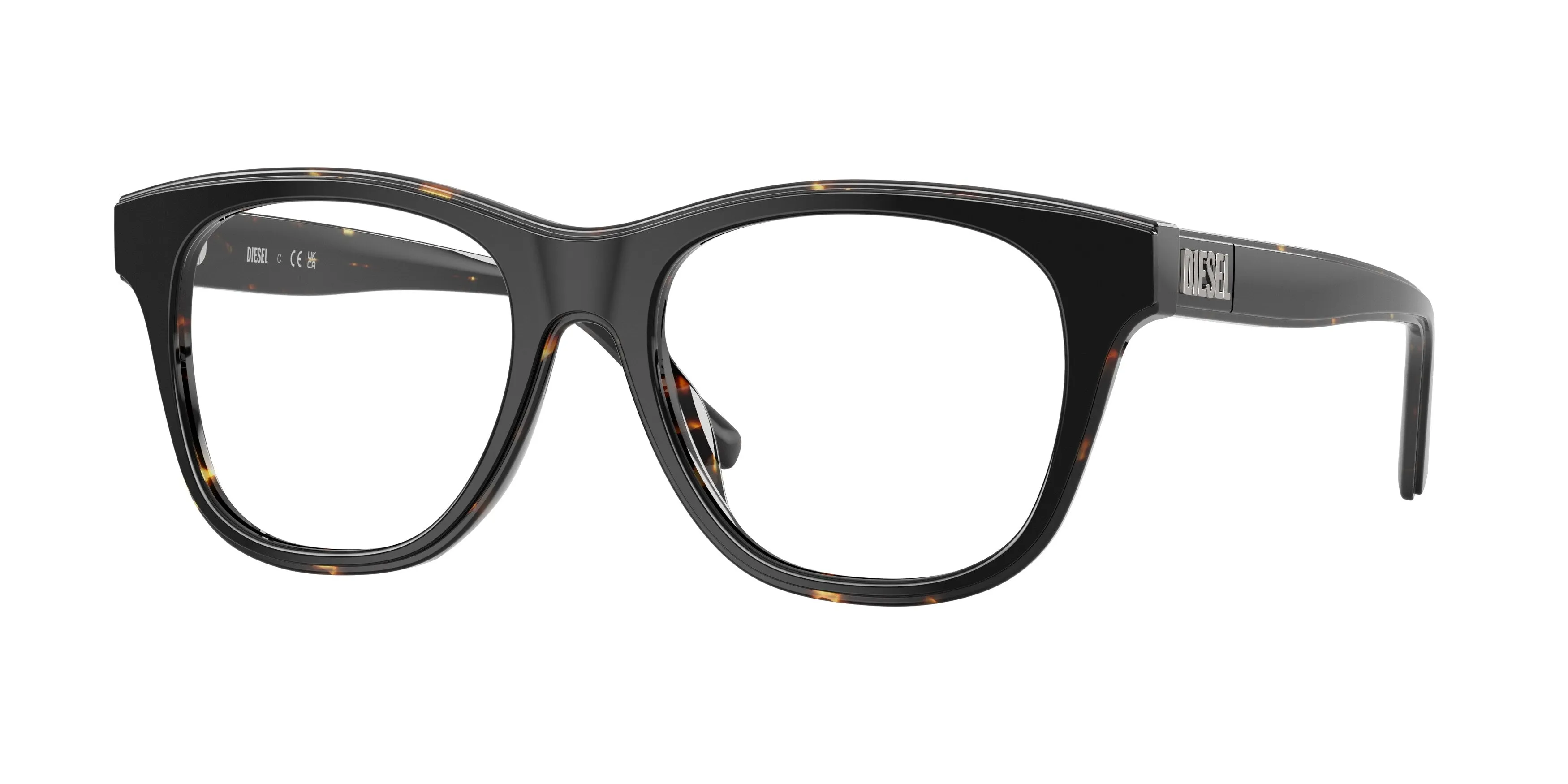 DIESEL DL4026U 2071 Montature da vista Acetato Nero Trasparente Squadrata Normale - immagine 1