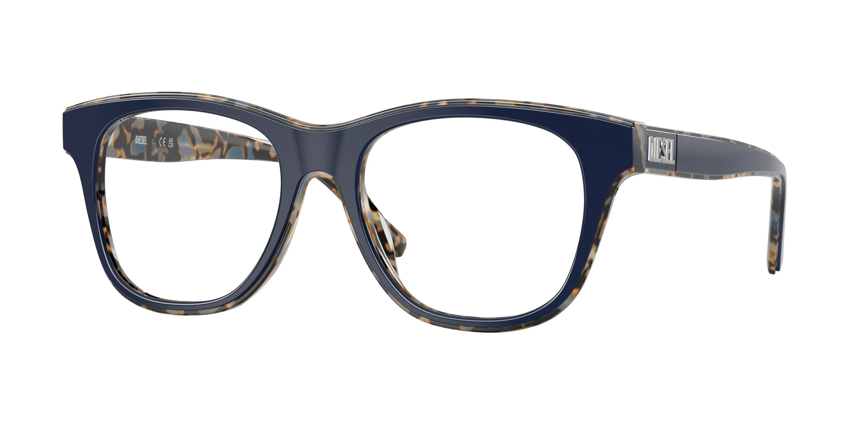 DIESEL DL4026U 2070 Montature da vista Acetato Blu Trasparente Squadrata Normale - immagine 1