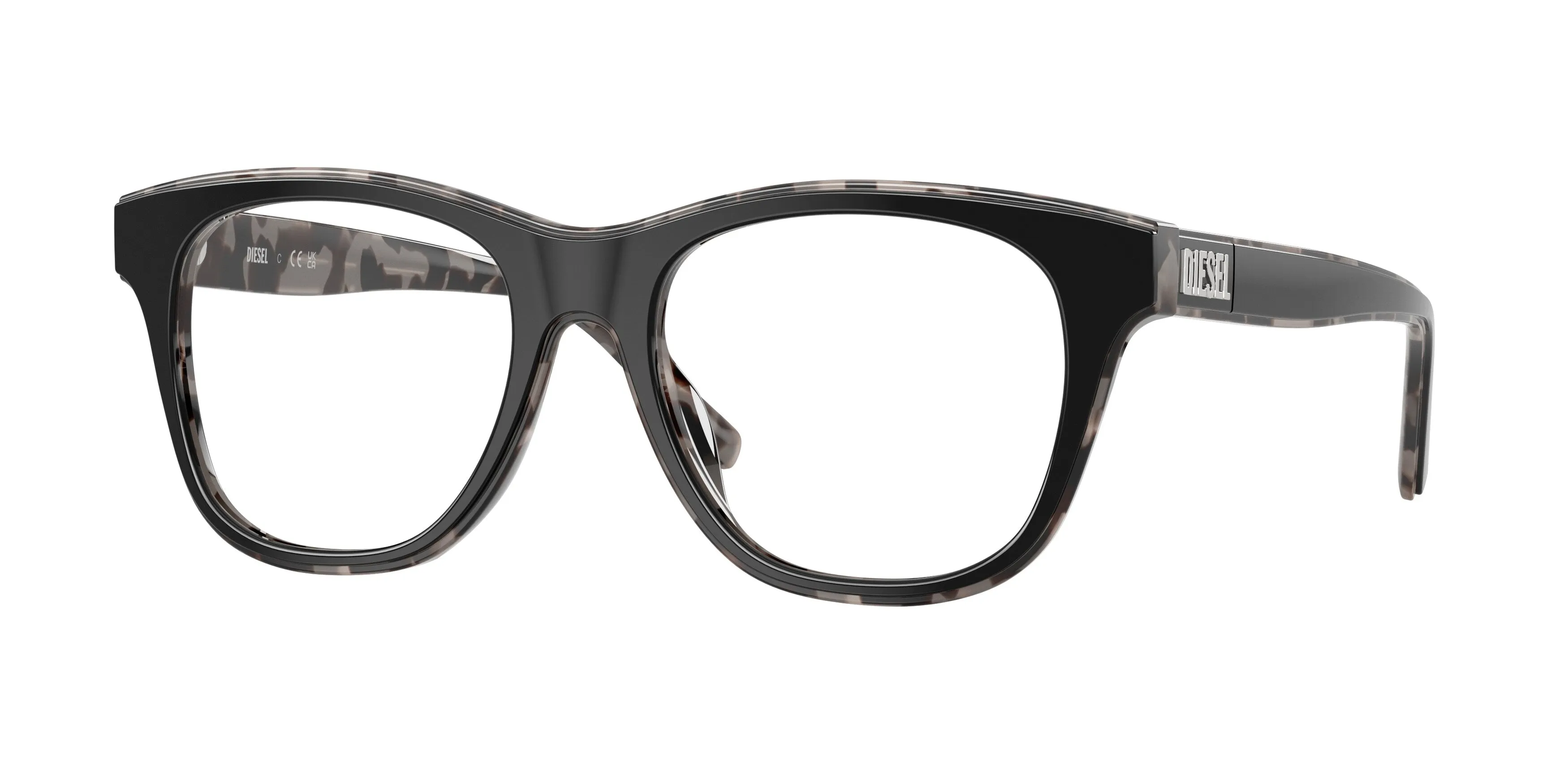 DIESEL DL4026U 2068 Montature da vista Acetato Nero Trasparente Squadrata Normale - immagine 1