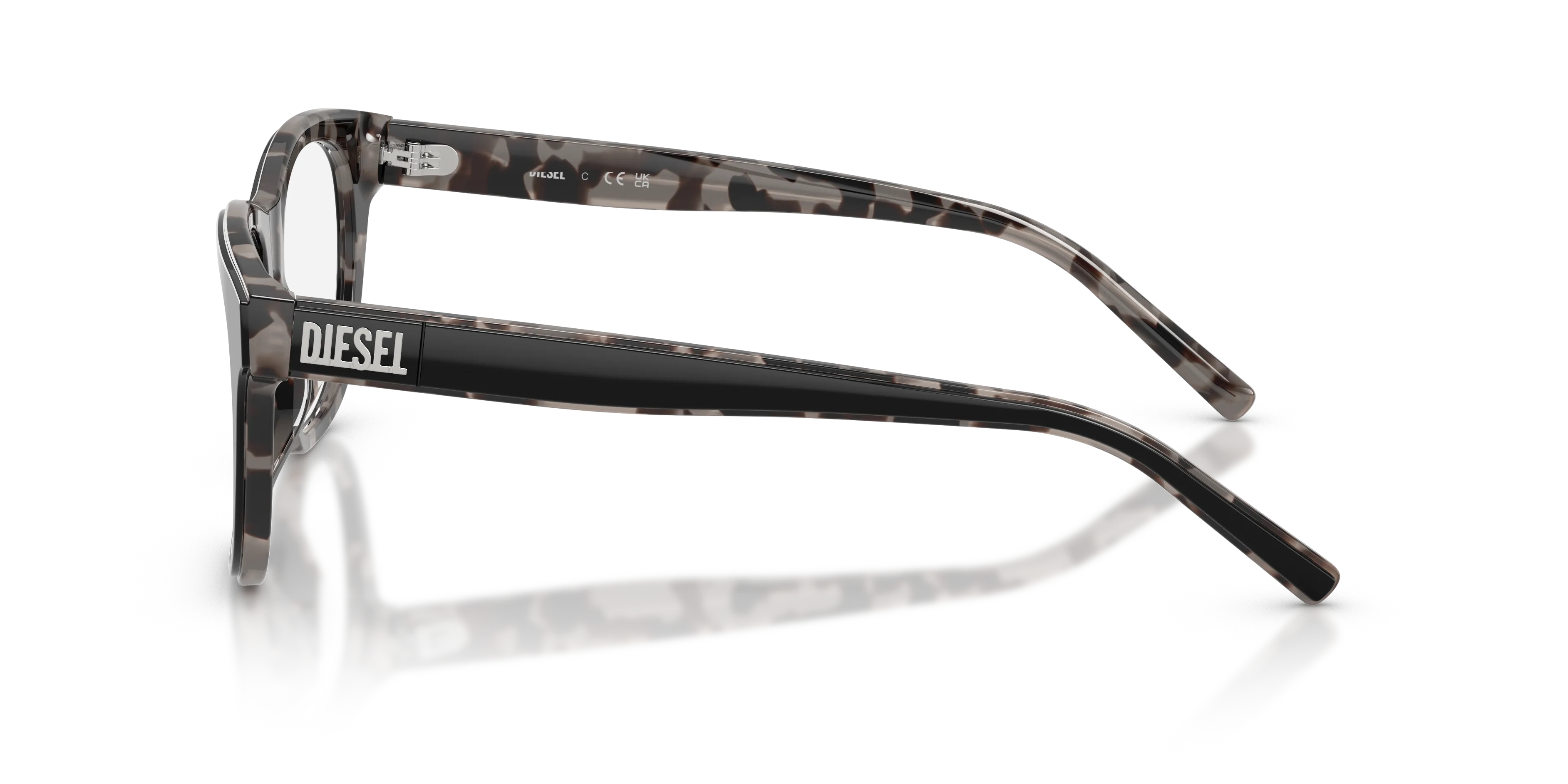 DIESEL DL4026U 2068 Montature da vista Acetato Nero Trasparente Squadrata Normale - immagine 4